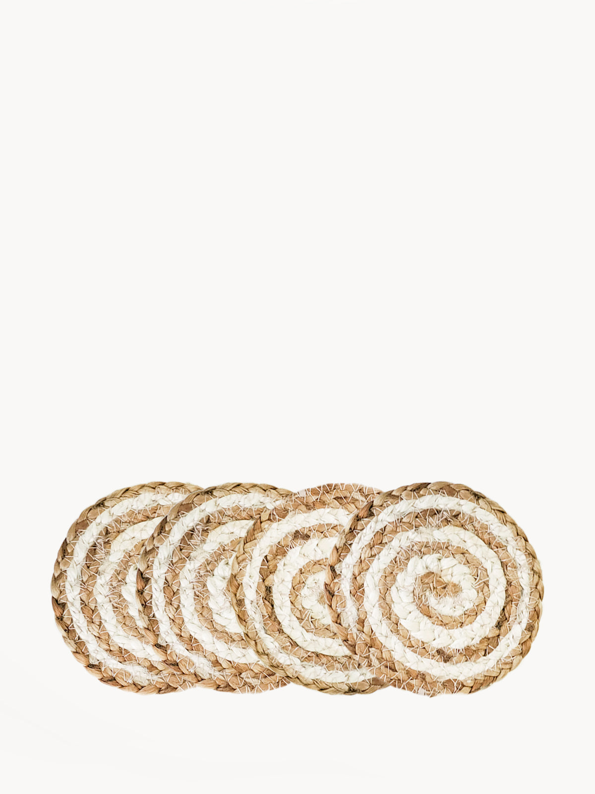 Kata Spiral Drink Coaster Set of 4 (Natural)