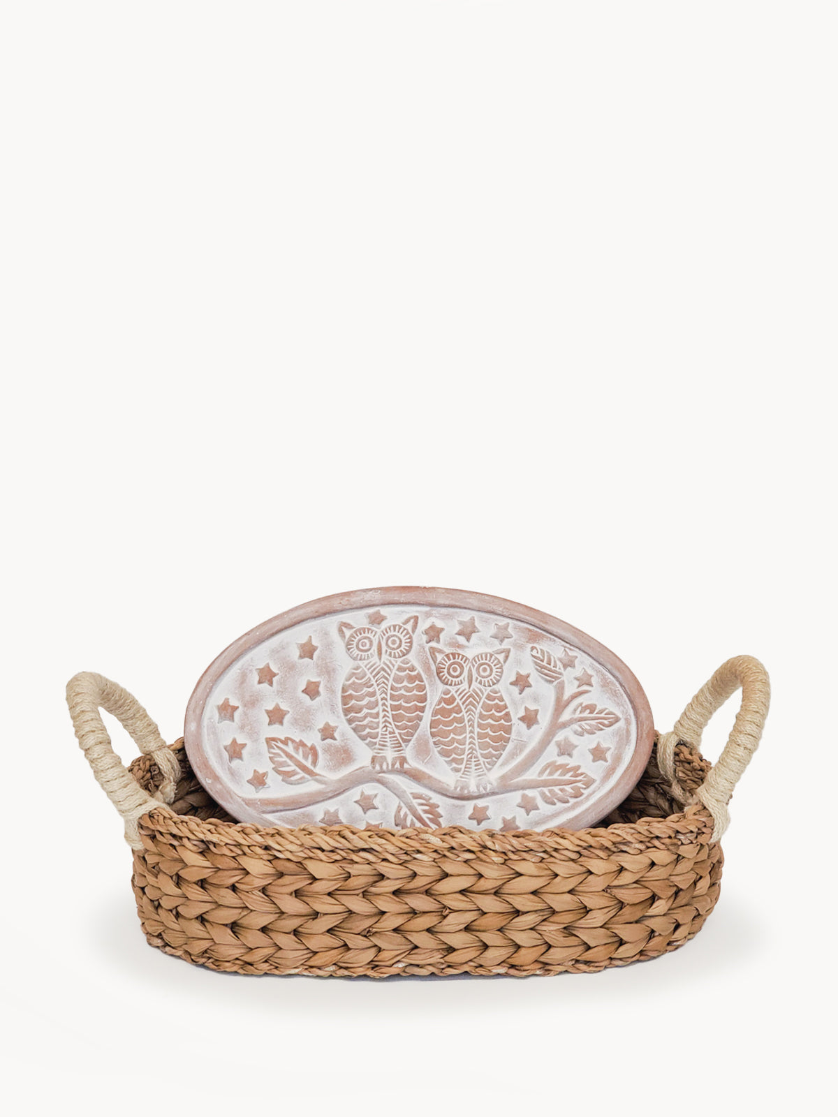 Bread Warmer & Basket (Owl Oval)