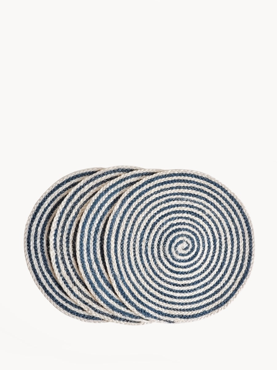 Kata Blue Spiral Placemat (Set of 4)