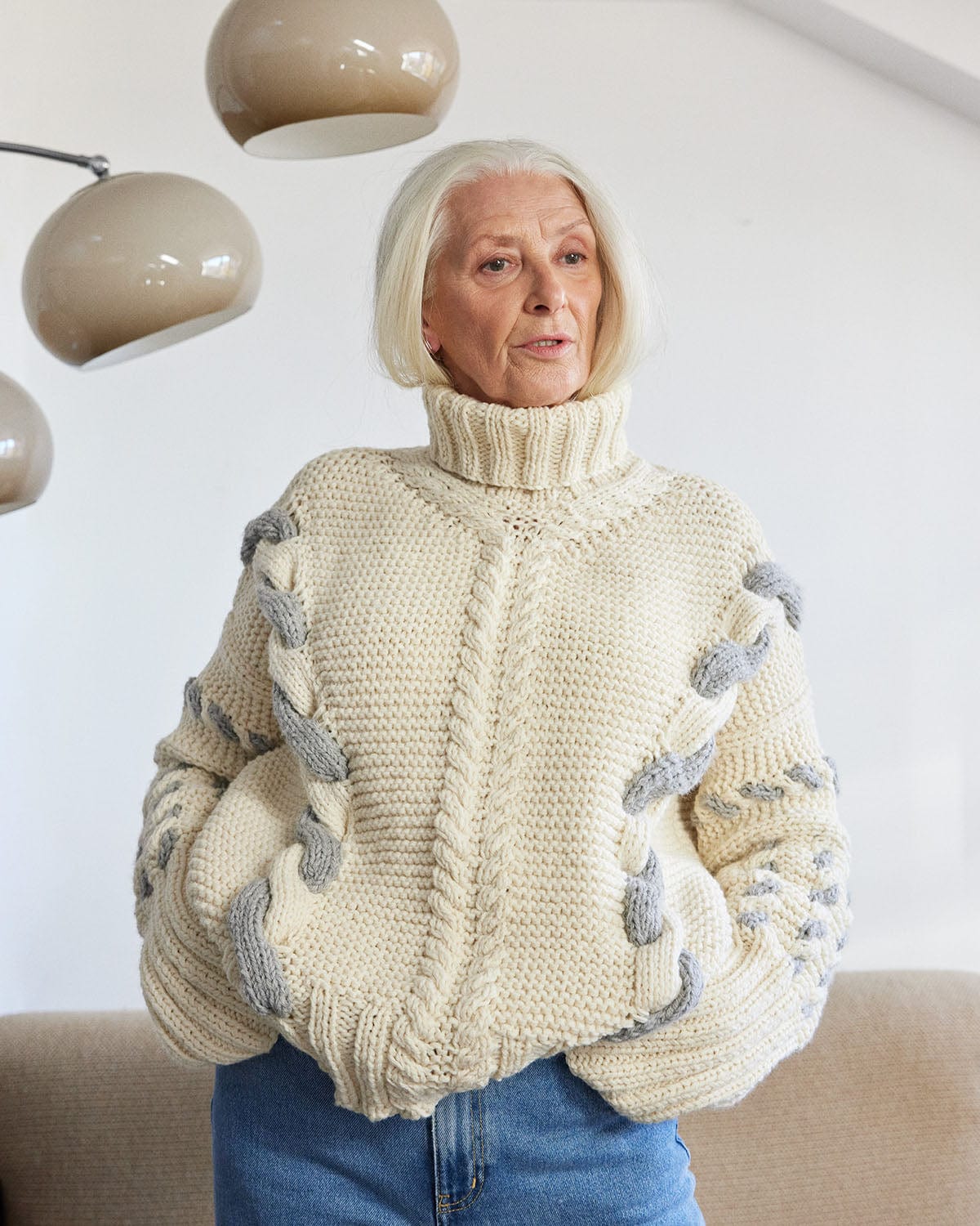 Barbora Wool Turtleneck (White)