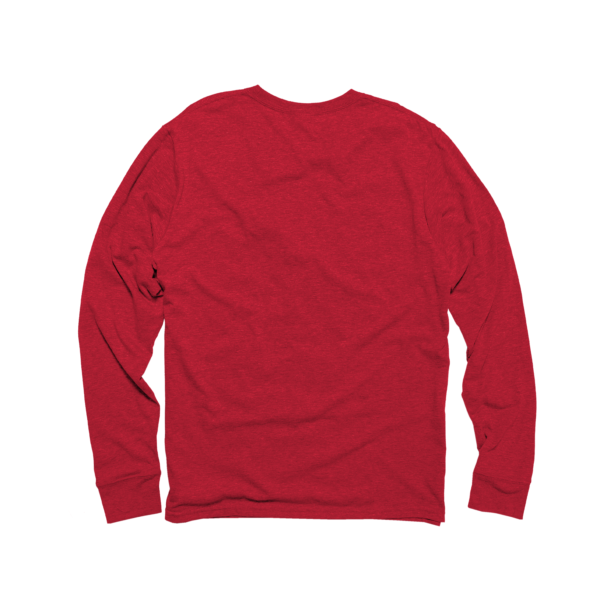 Unisex Eco-Triblend Long Sleeve Tee (Red)