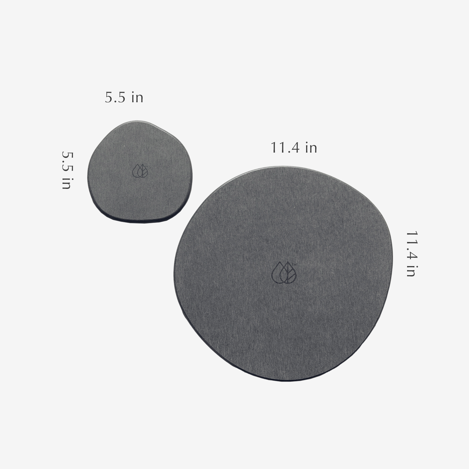 5.5 and 11.5 diameter big stone plant saucers