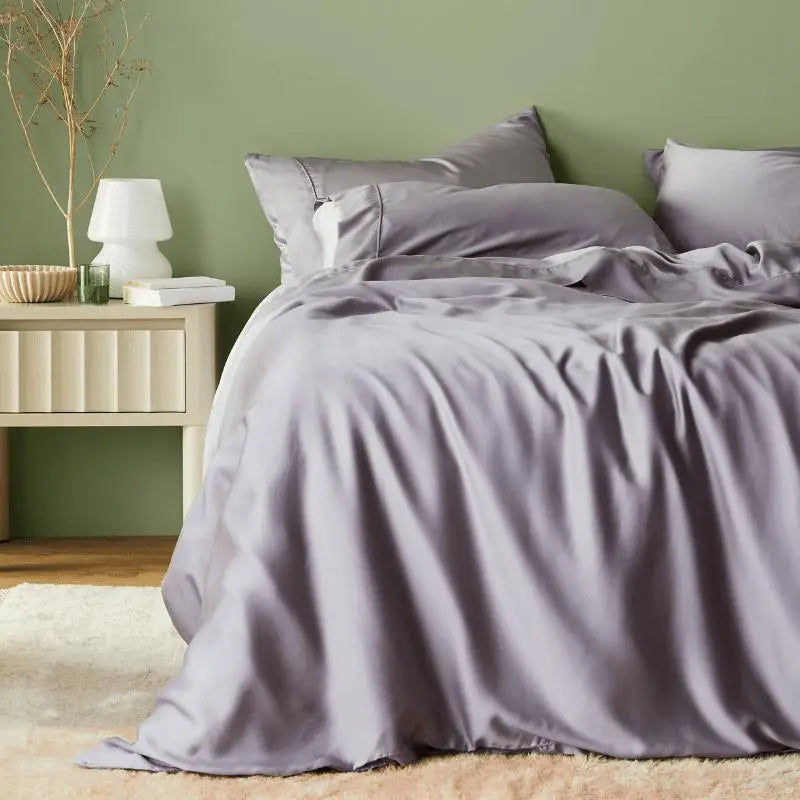 CleanBamboo® Signature Sateen Duvet Cover (Taro)