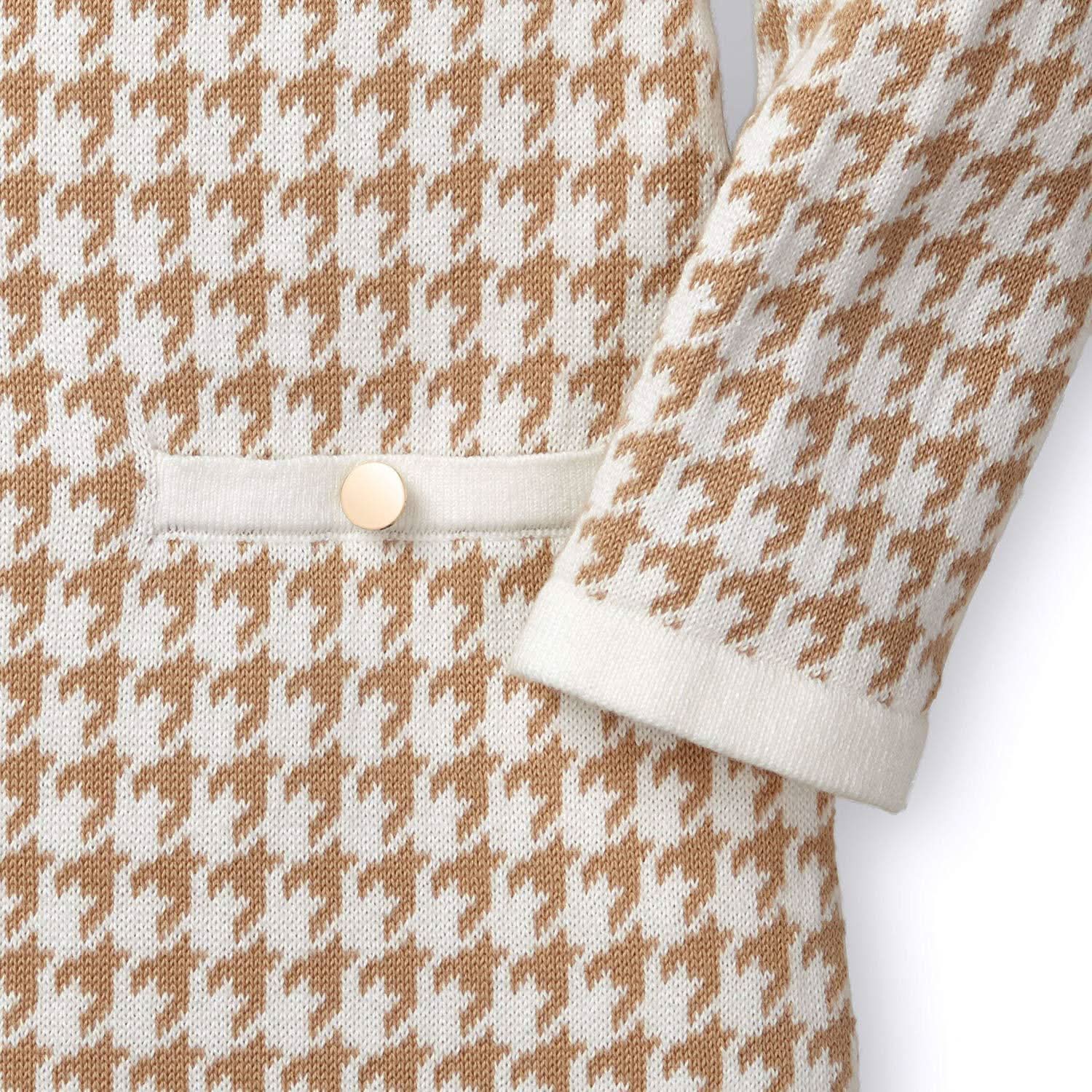 Bow Detail Sweater Dress (Tan)