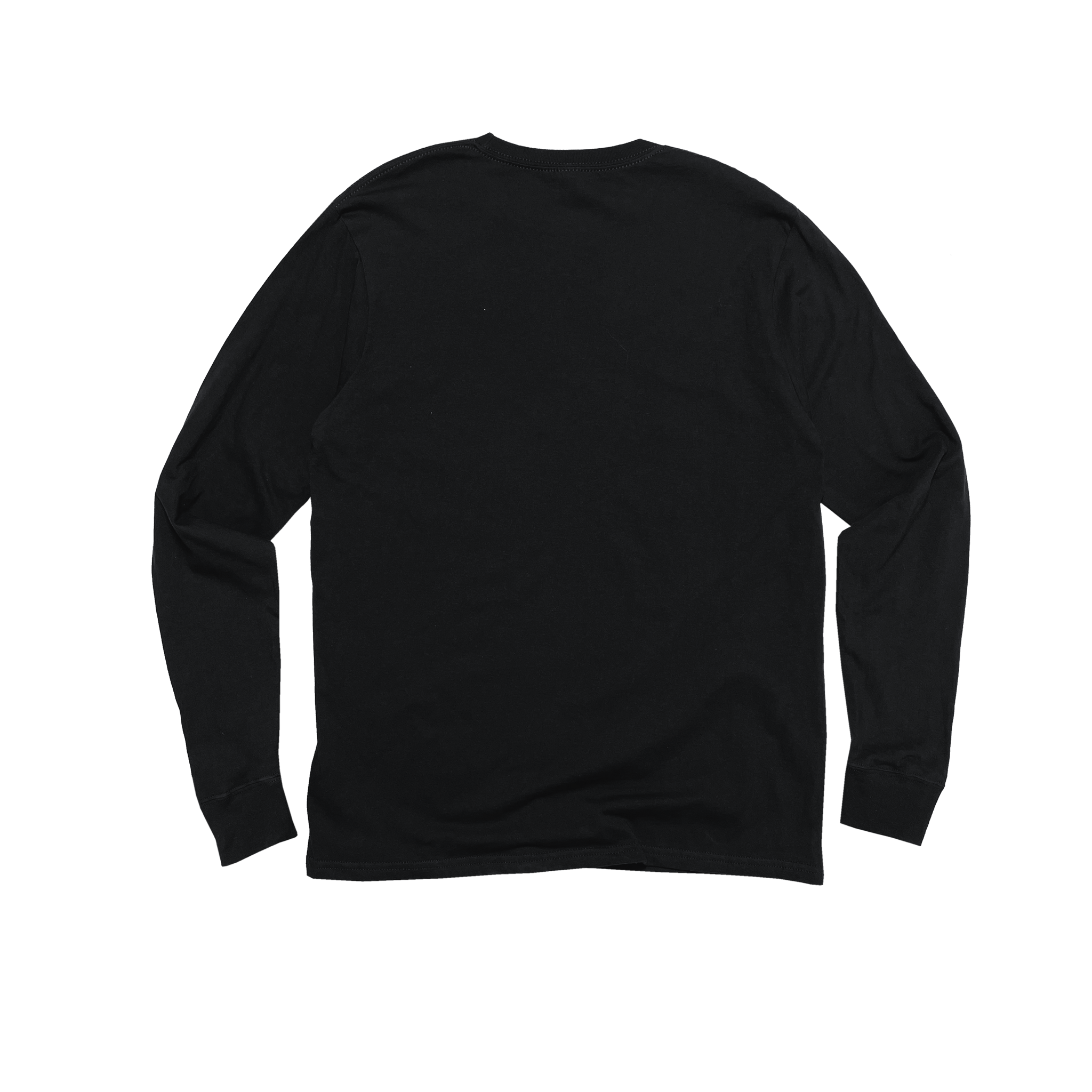 Unisex Long Sleeve Eco Cotton Henley (Black)