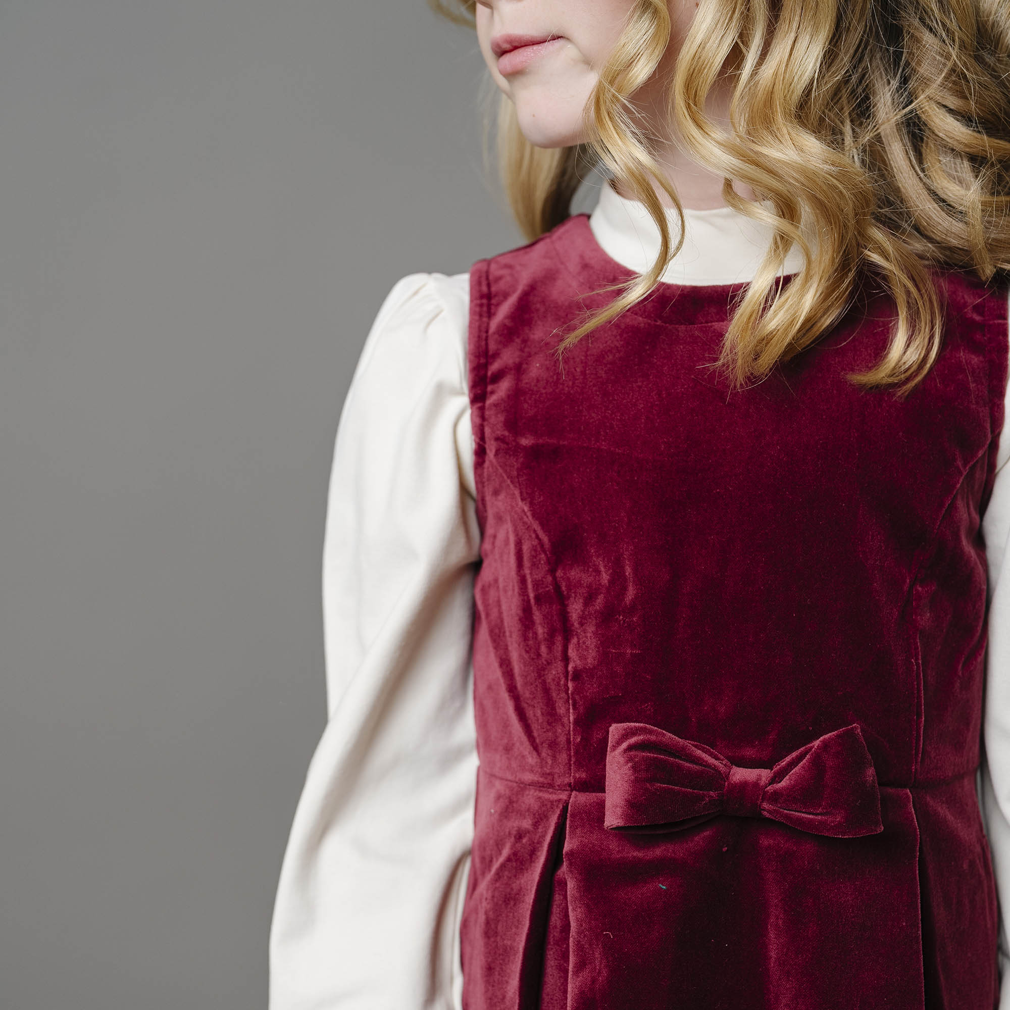 Bow Front Jumper (Wine 2T-12)