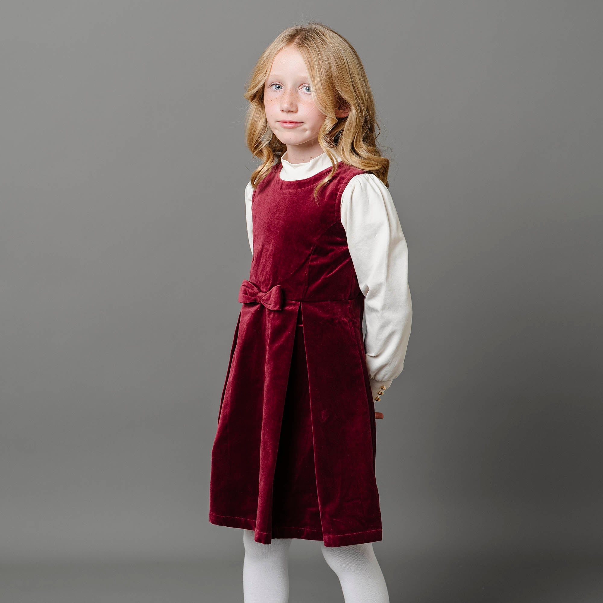 Bow Front Jumper (Wine 2T-12)