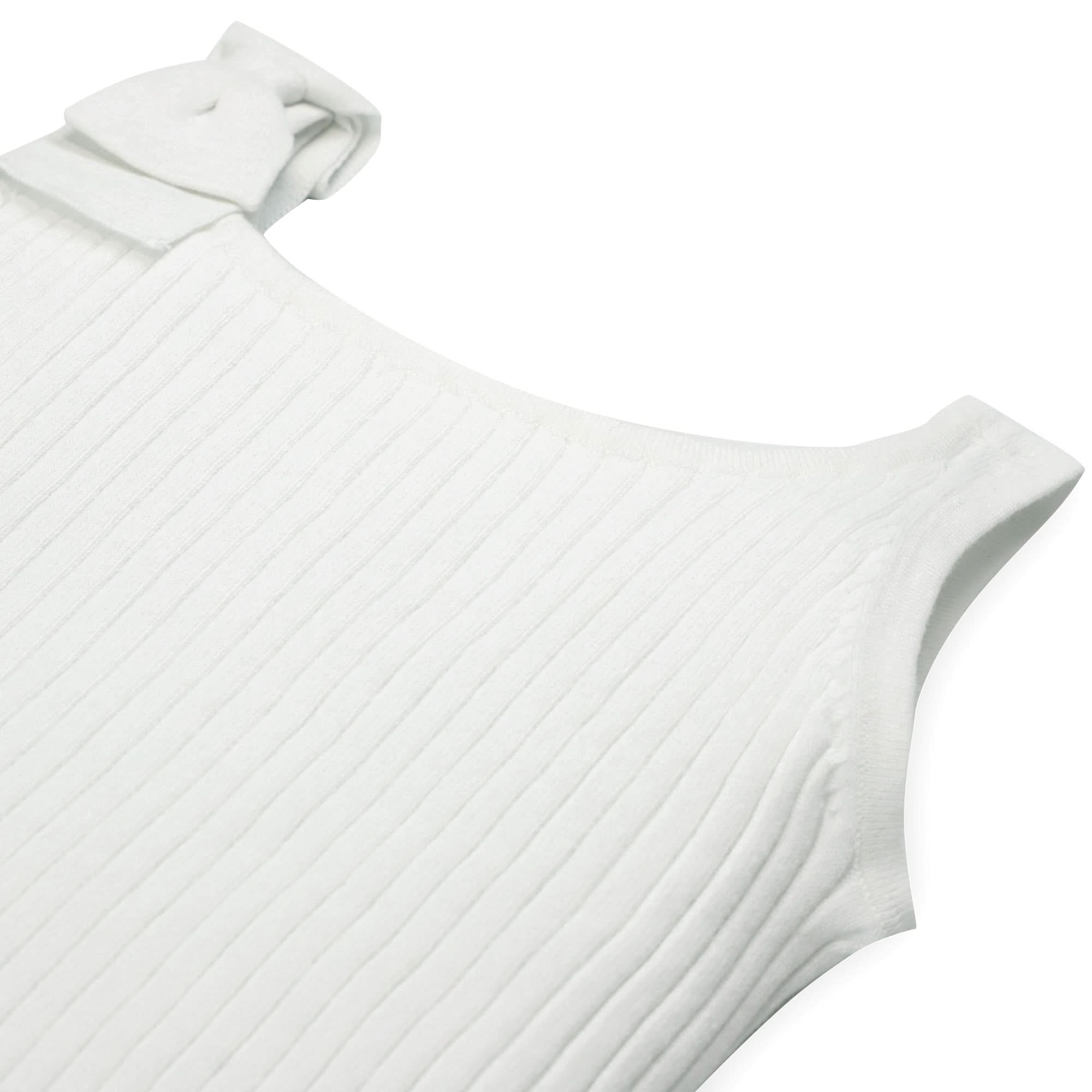 Bow Sweater Tank (White)