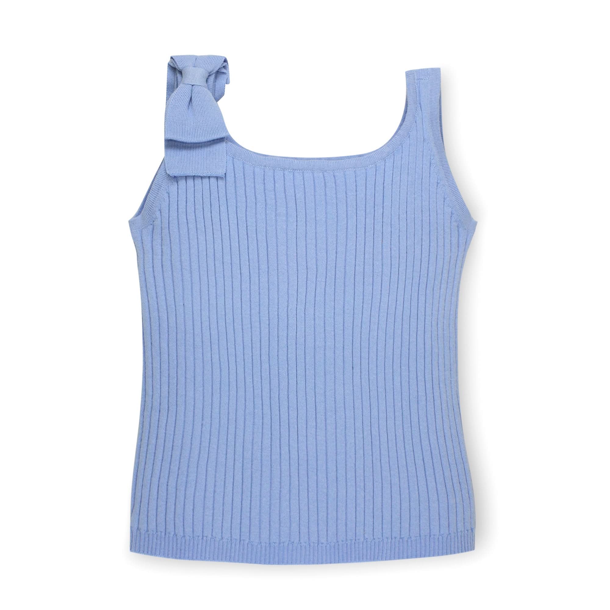Bow Sweater Tank (Blue)