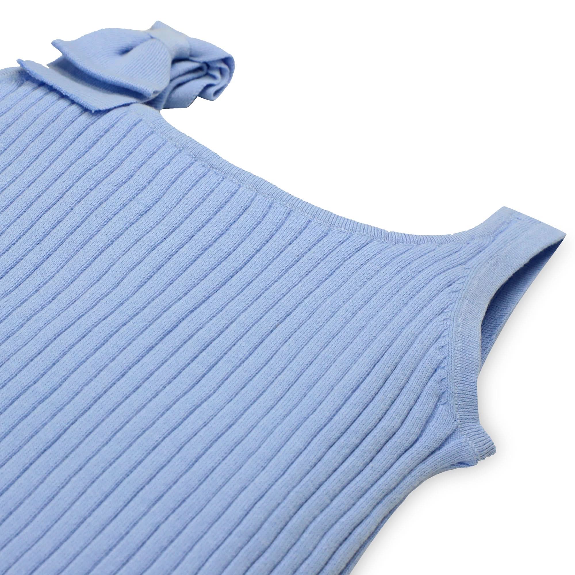 Bow Sweater Tank (Blue)