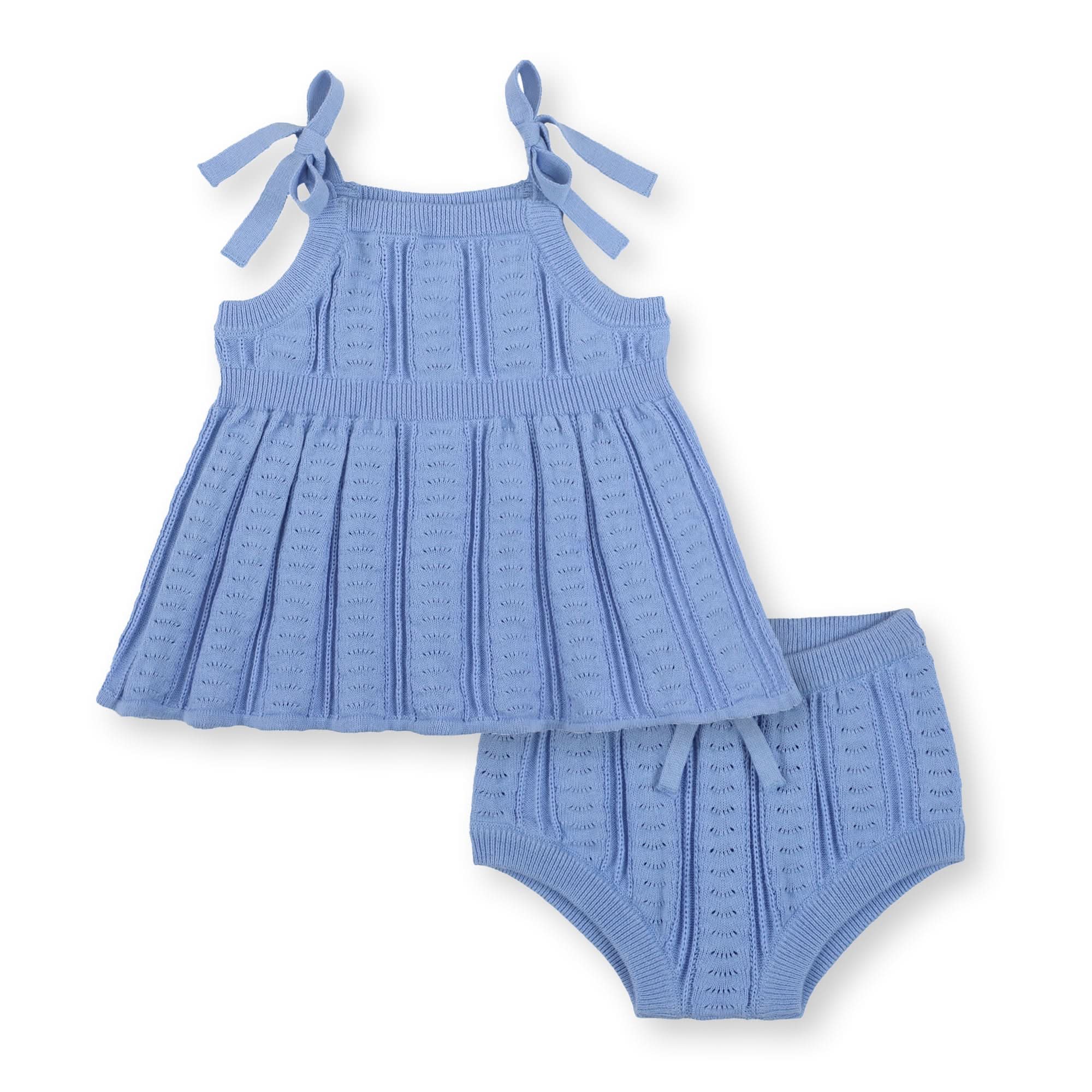 Swing Tank Sweater Set (Blue)