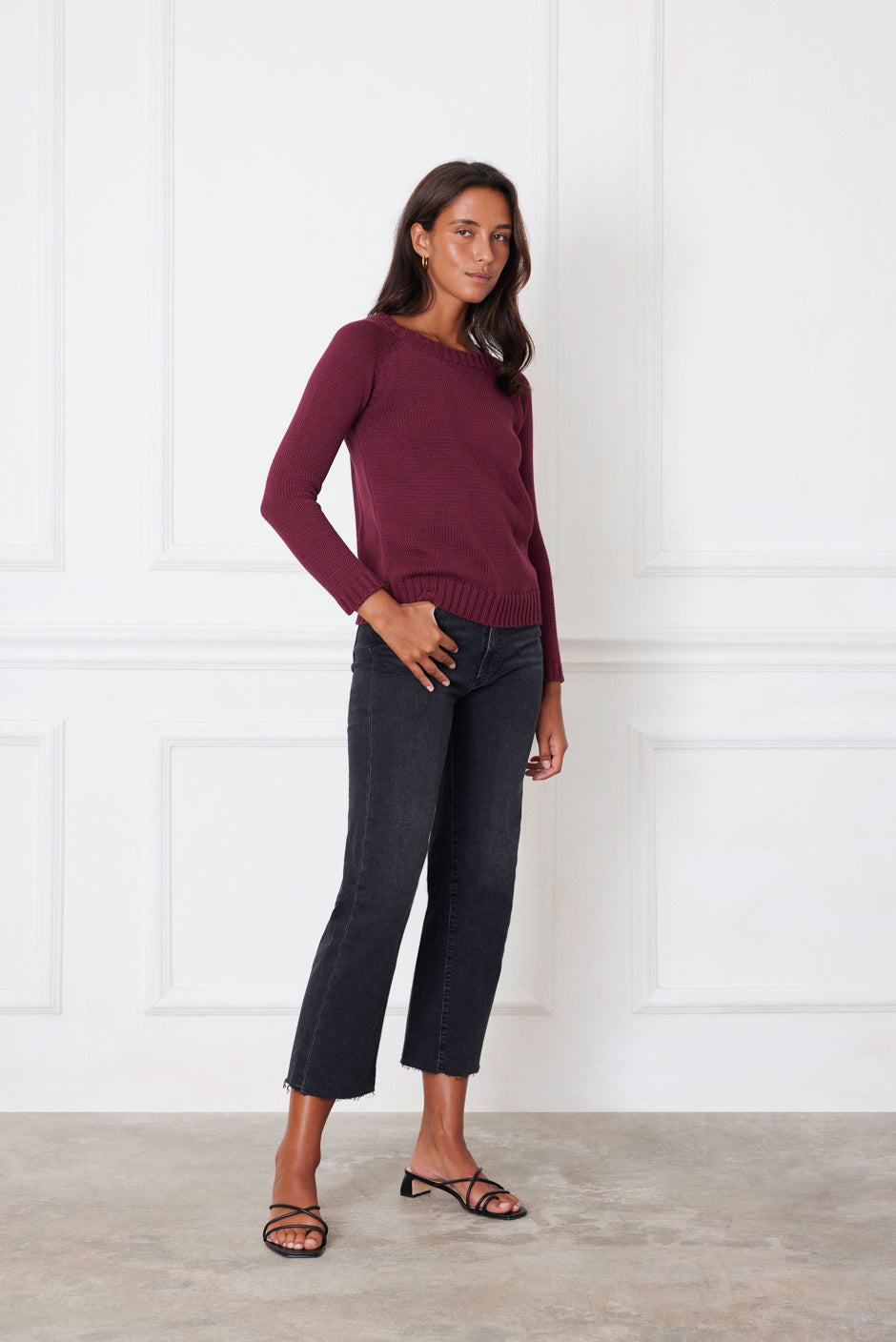 Sloane Crewneck (Plum)