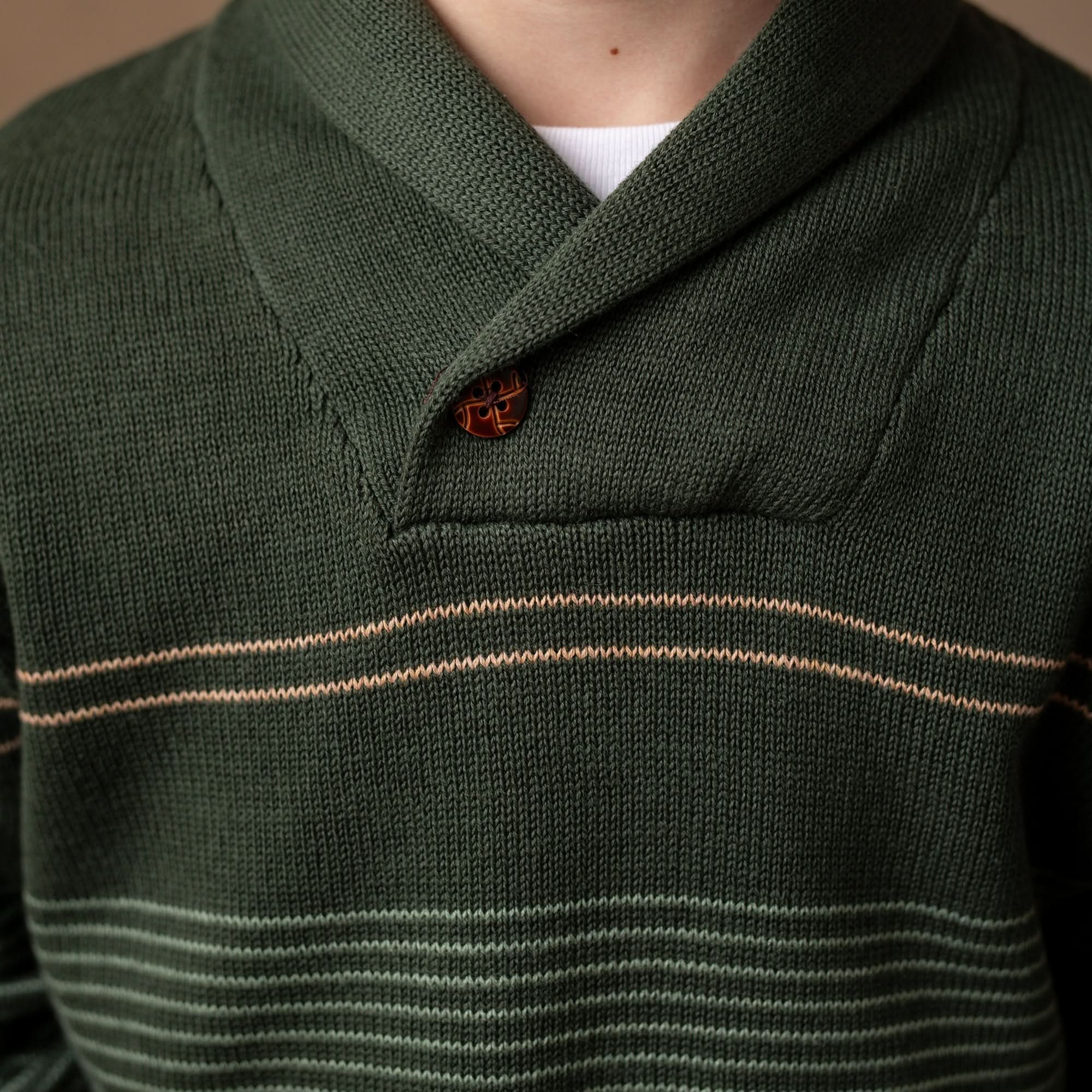 Shawl Collar Sweater (Pine & Sage 3M-24M)
