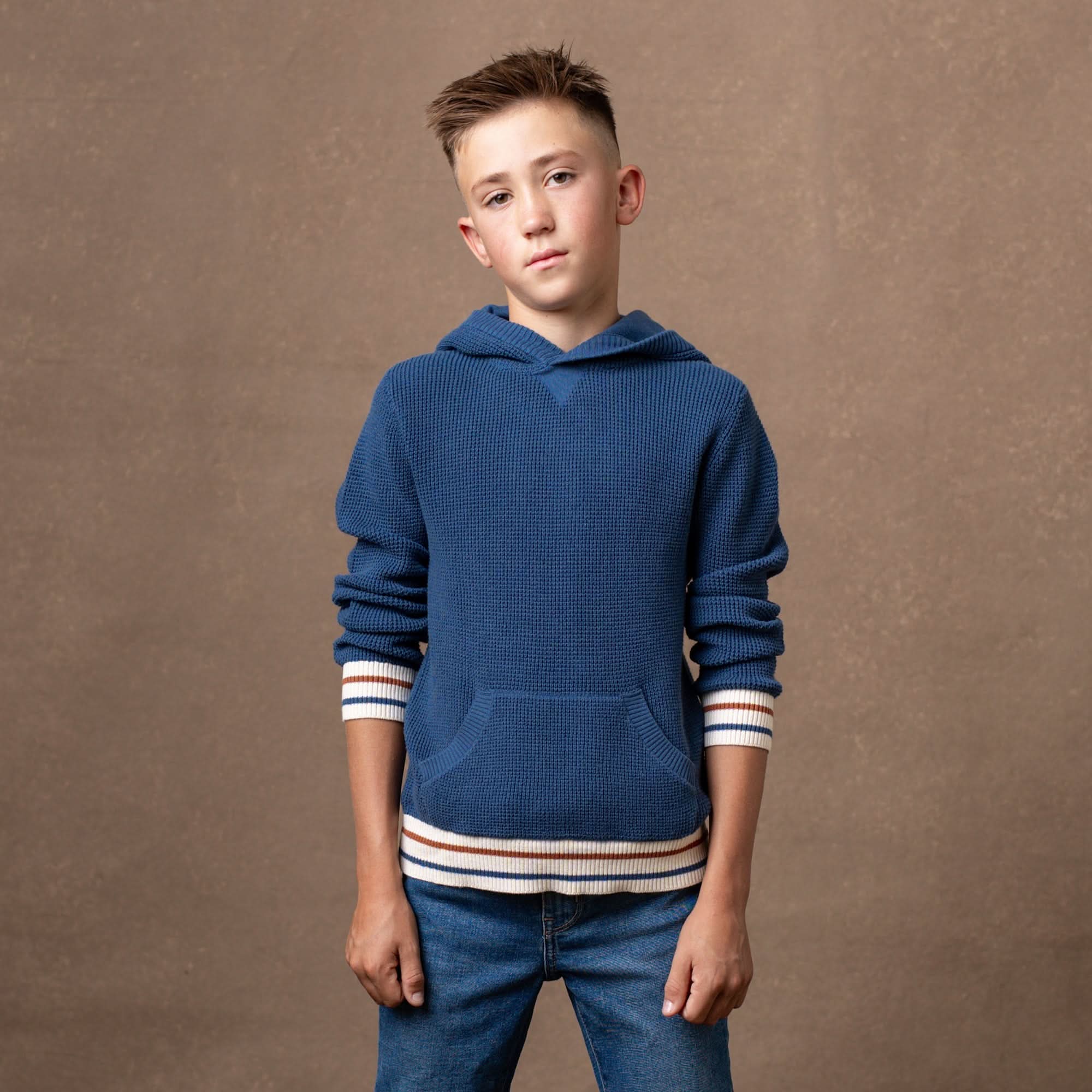 Kanga Sweater Hoodie (Dark Blue)