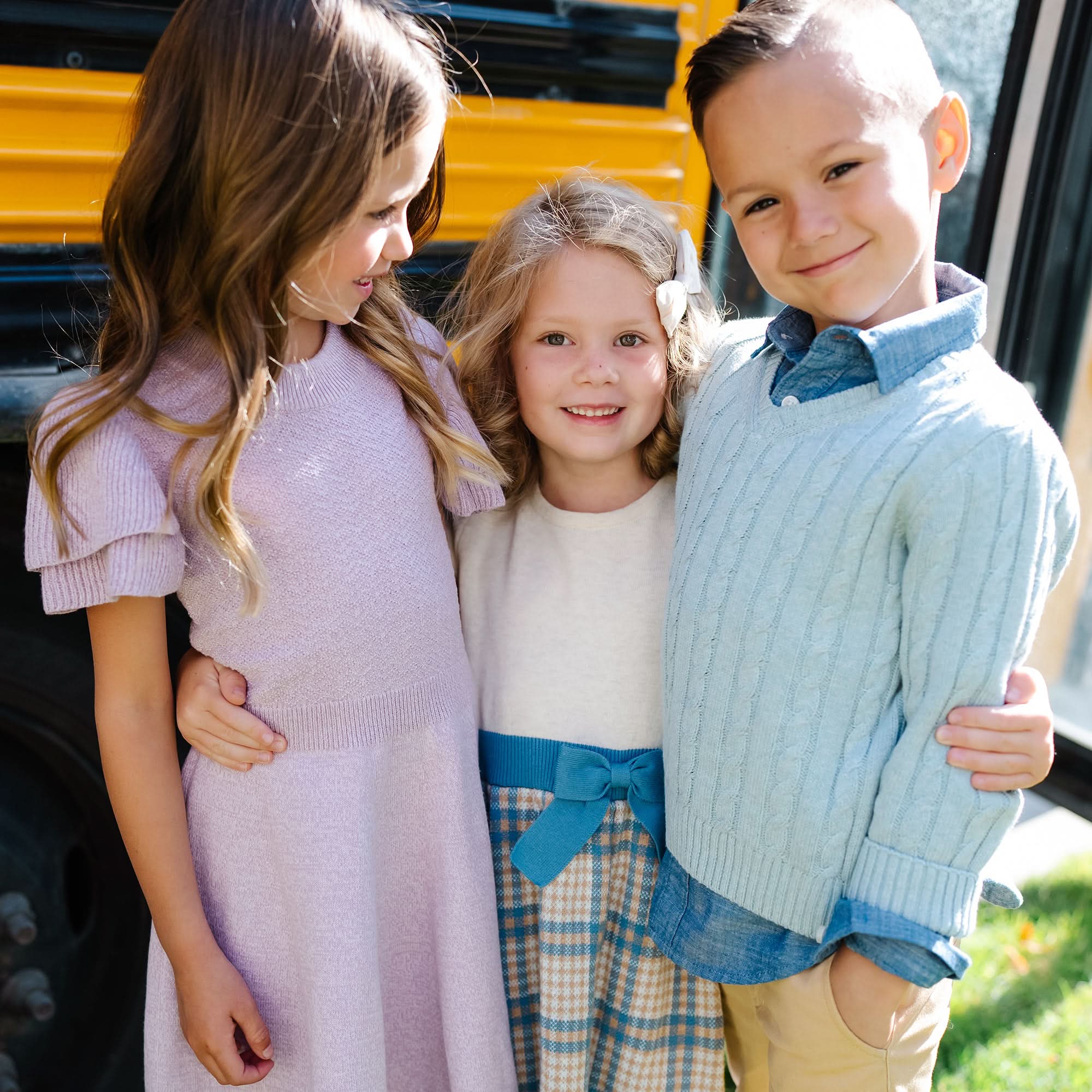 Flutter Sleeve Sweater Dress (Lavender 2T-12)