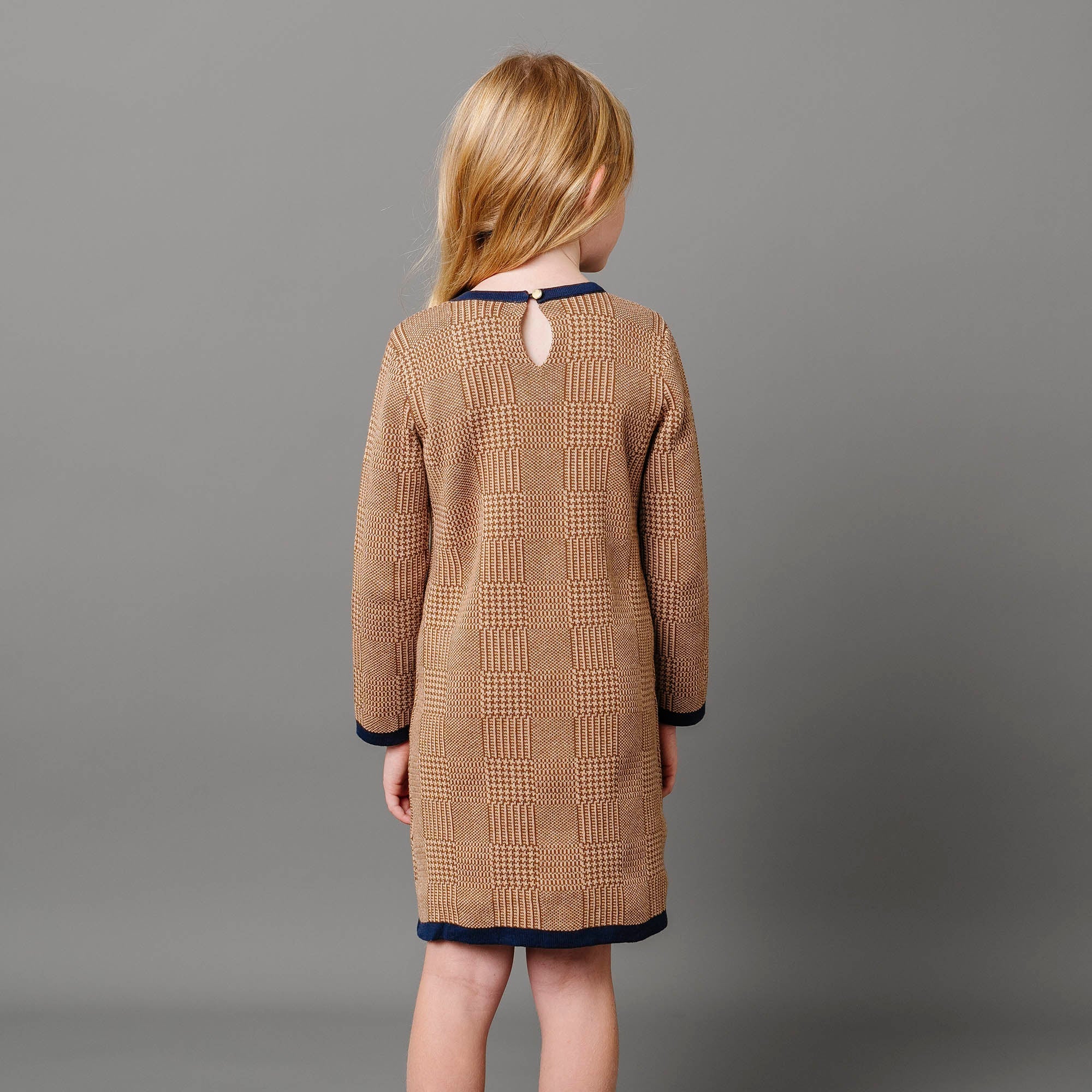 Bow Sweater Dress (Brown 2T-12)