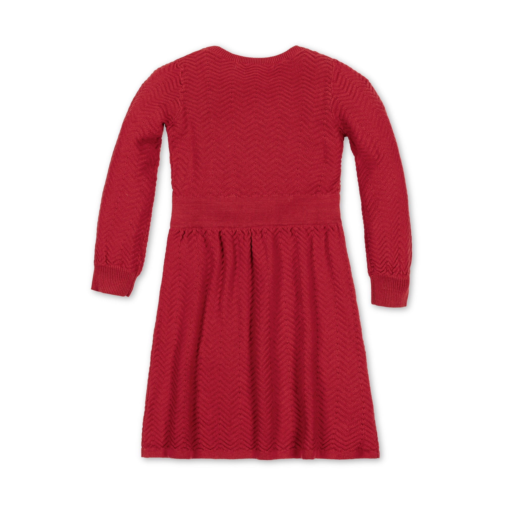 Balloon Sleeve Sweater Dress (Red 2T-12)