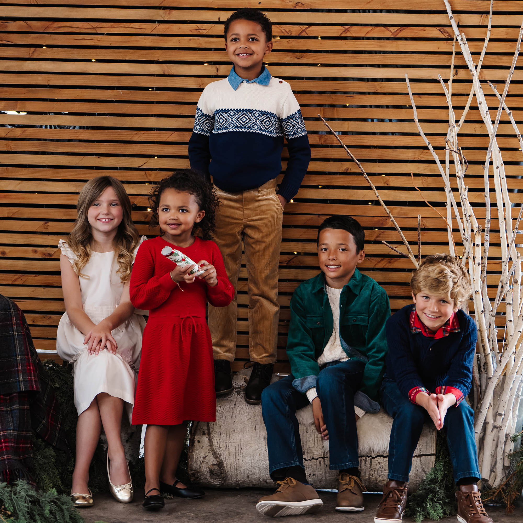 Balloon Sleeve Sweater Dress (Red 2T-12)