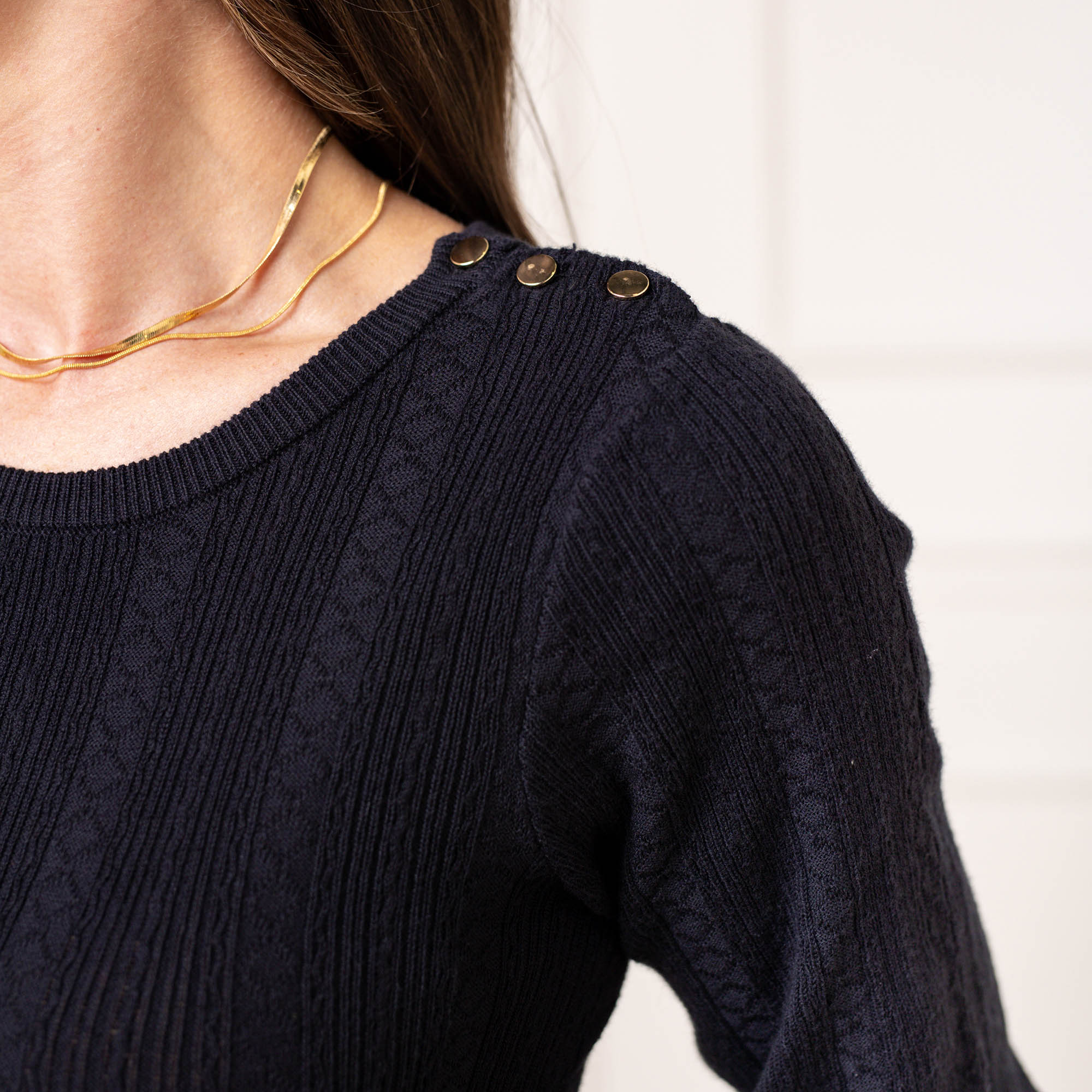 Fancy Sweater Dress (Black)