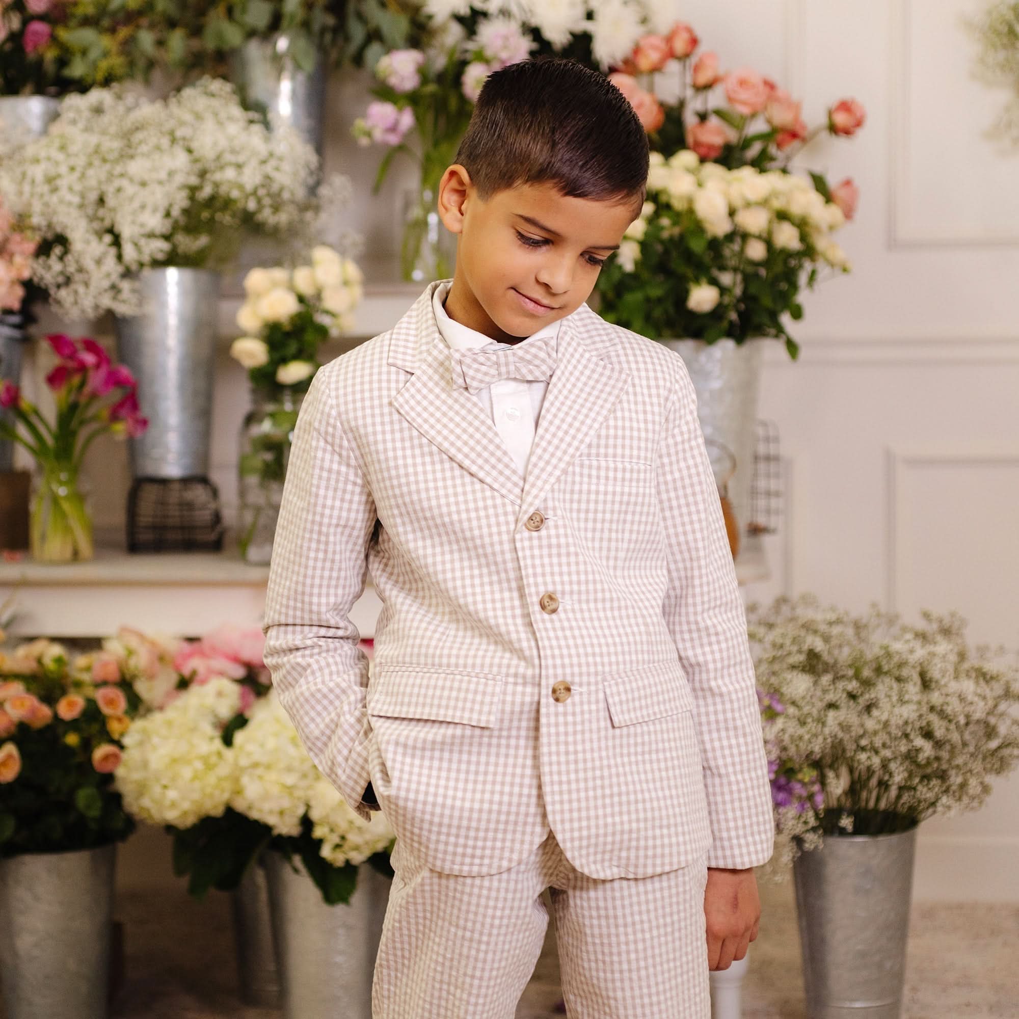 Seersucker Suit Pant (Taupe 3M-24M)