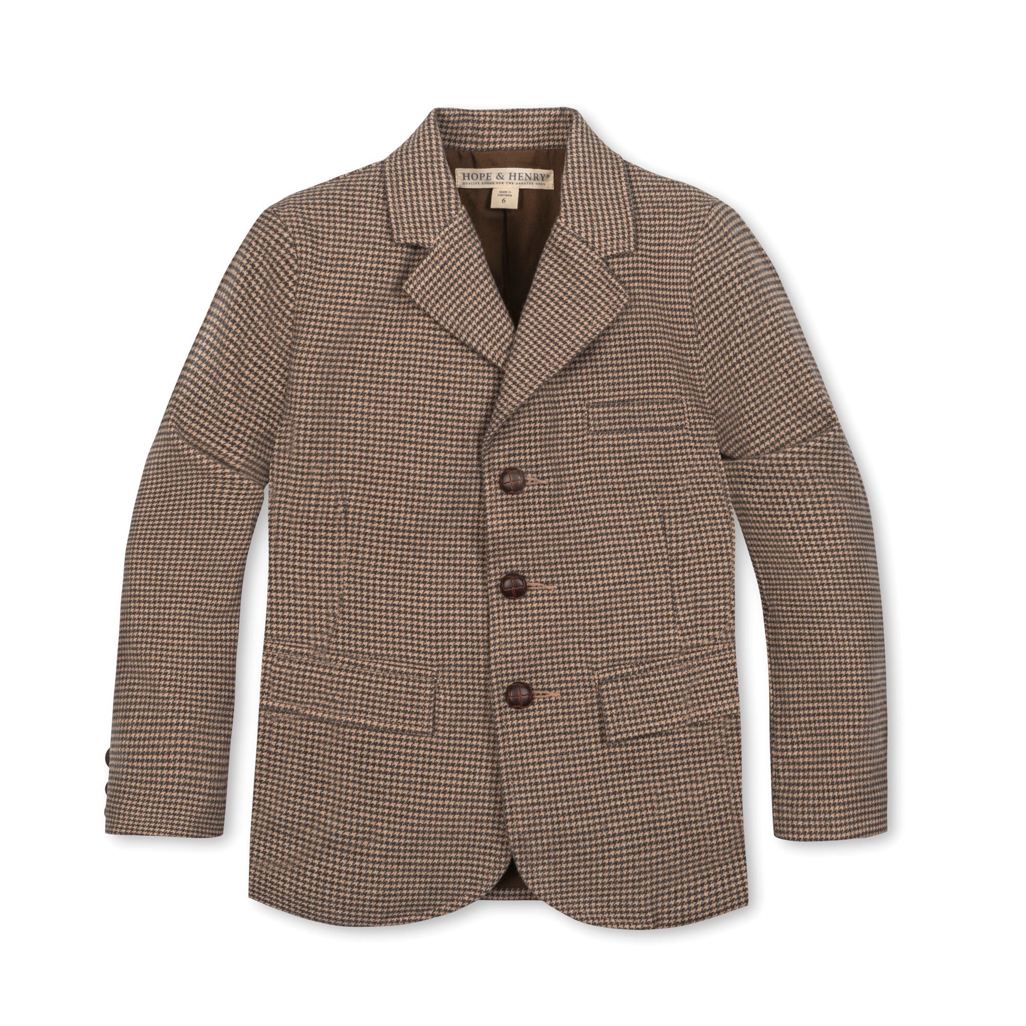 Brushed Cotton Suit Jacket (Camel)