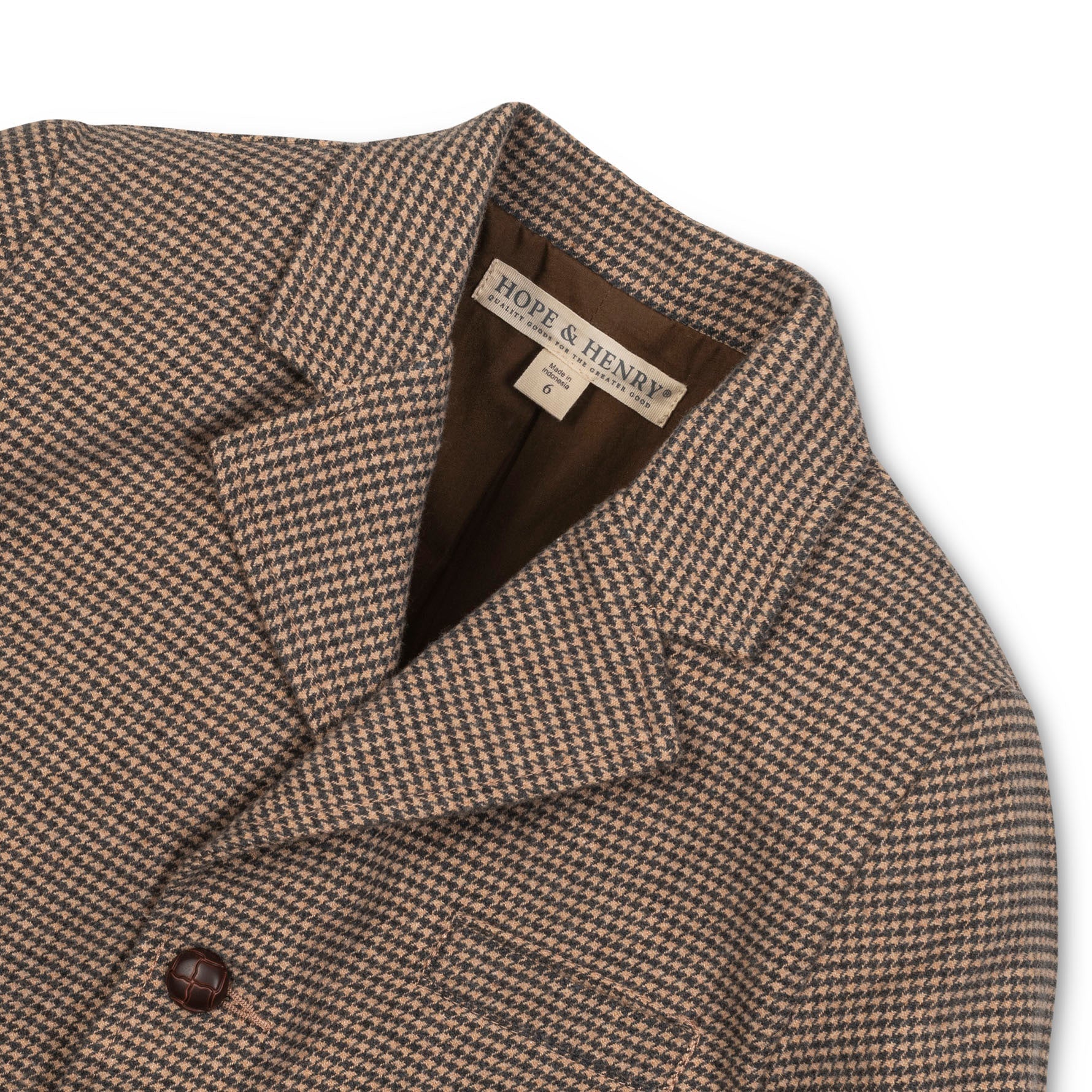 Brushed Cotton Suit Jacket (Camel)