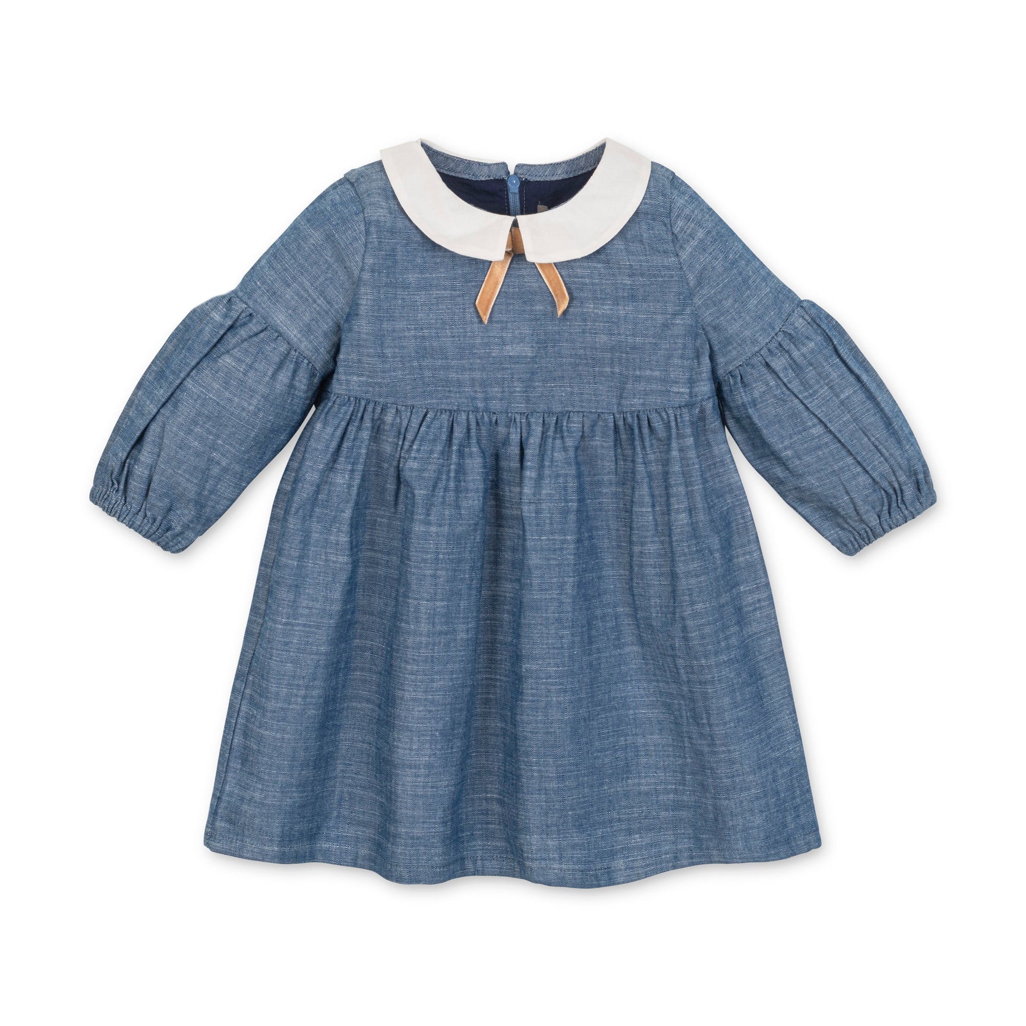 Chambray Empire Dress (Blue 3M-24M)