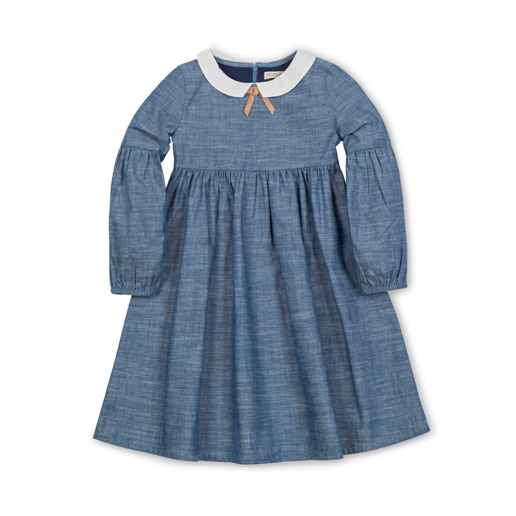 Chambray Empire Dress (Blue 3M-24M)