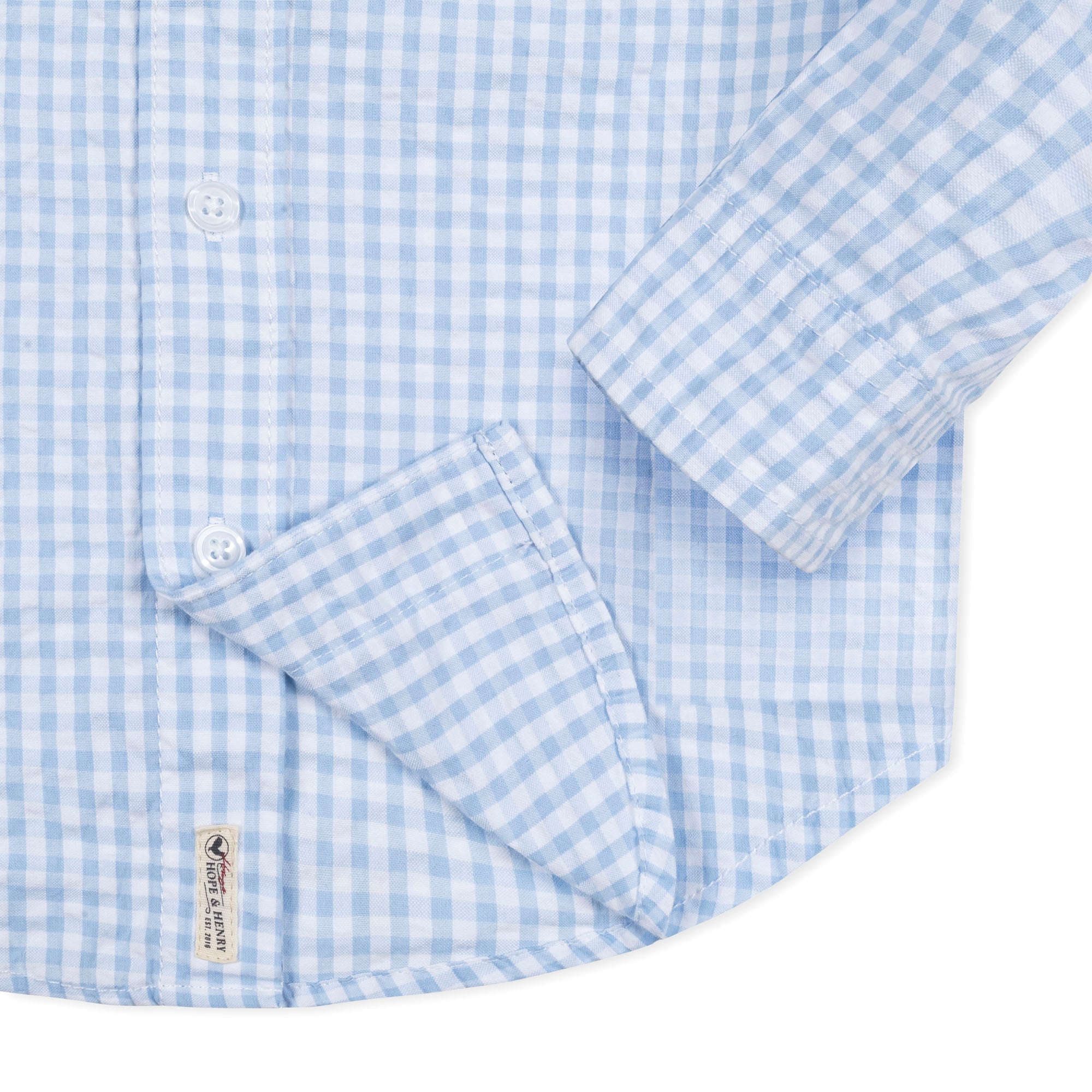 Seersucker Shirt (Blue)