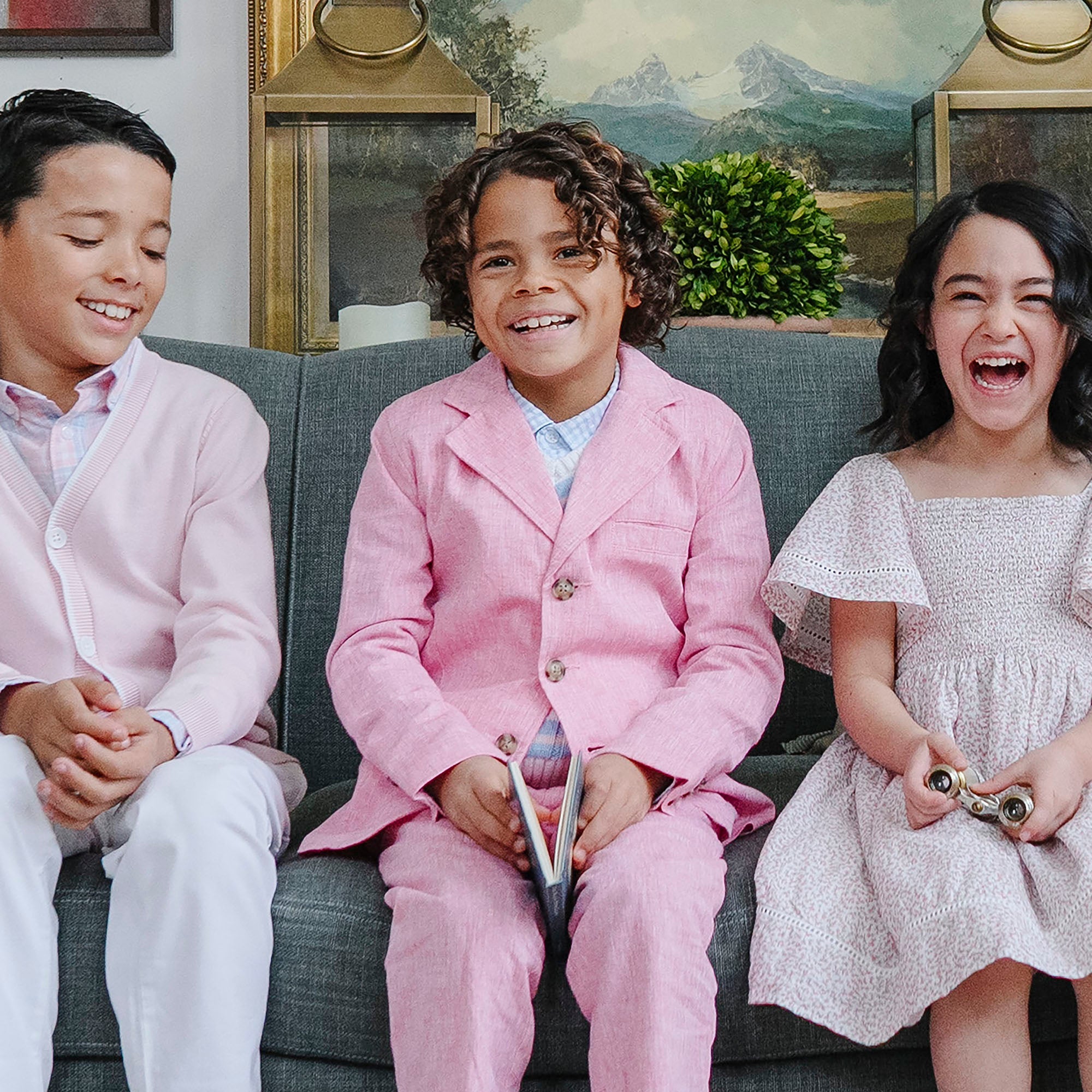 Linen Suit Jacket (Rose)