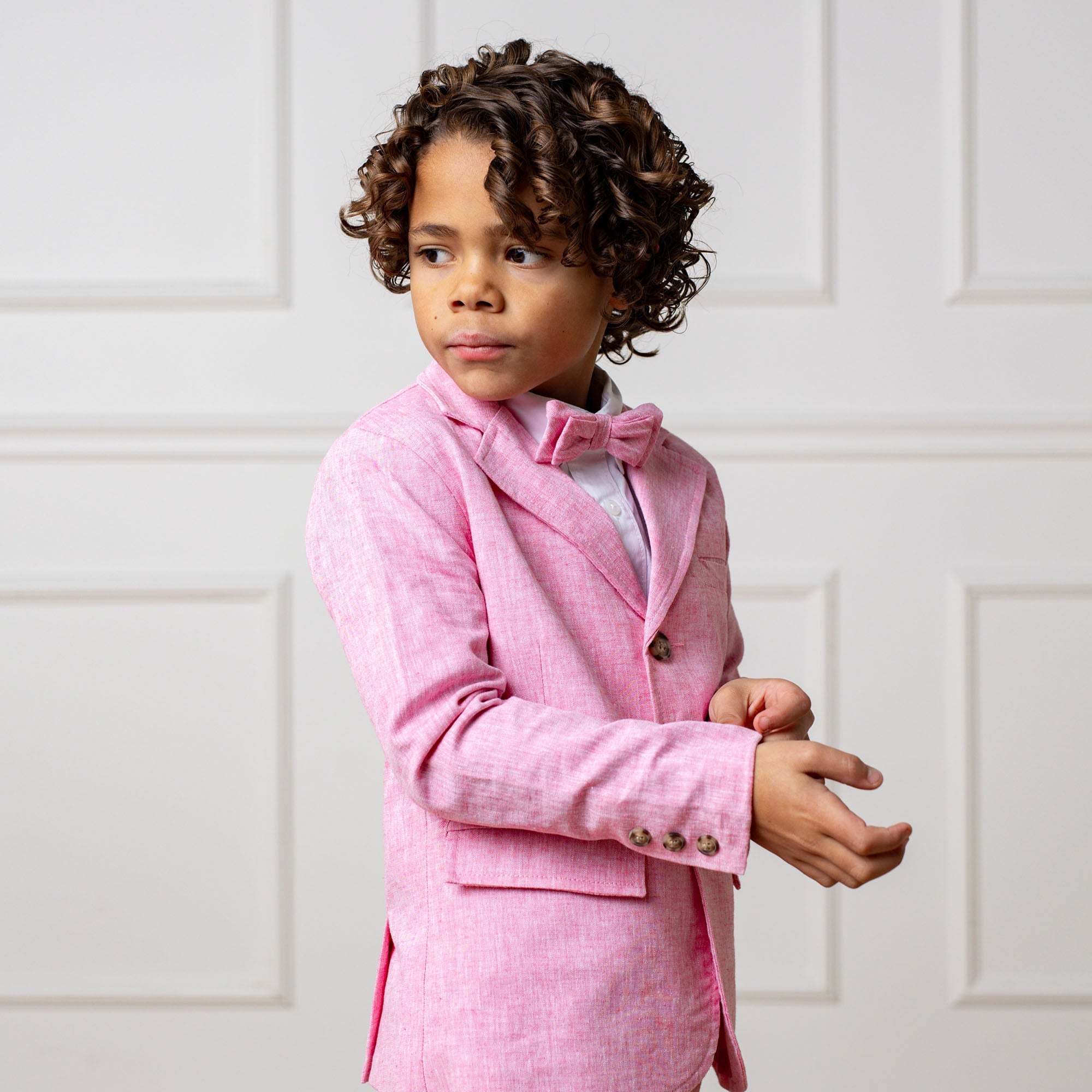 Linen Suit Jacket (Rose)