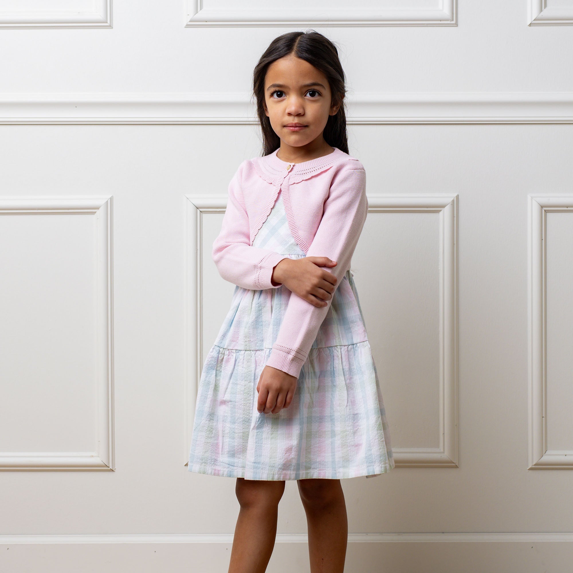 Cropped Special Cardigan (Pale Pink)