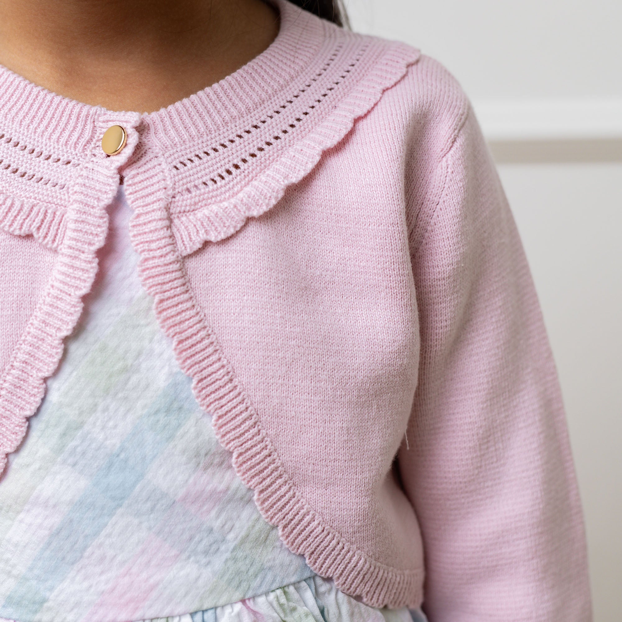 Cropped Special Cardigan (Pale Pink)