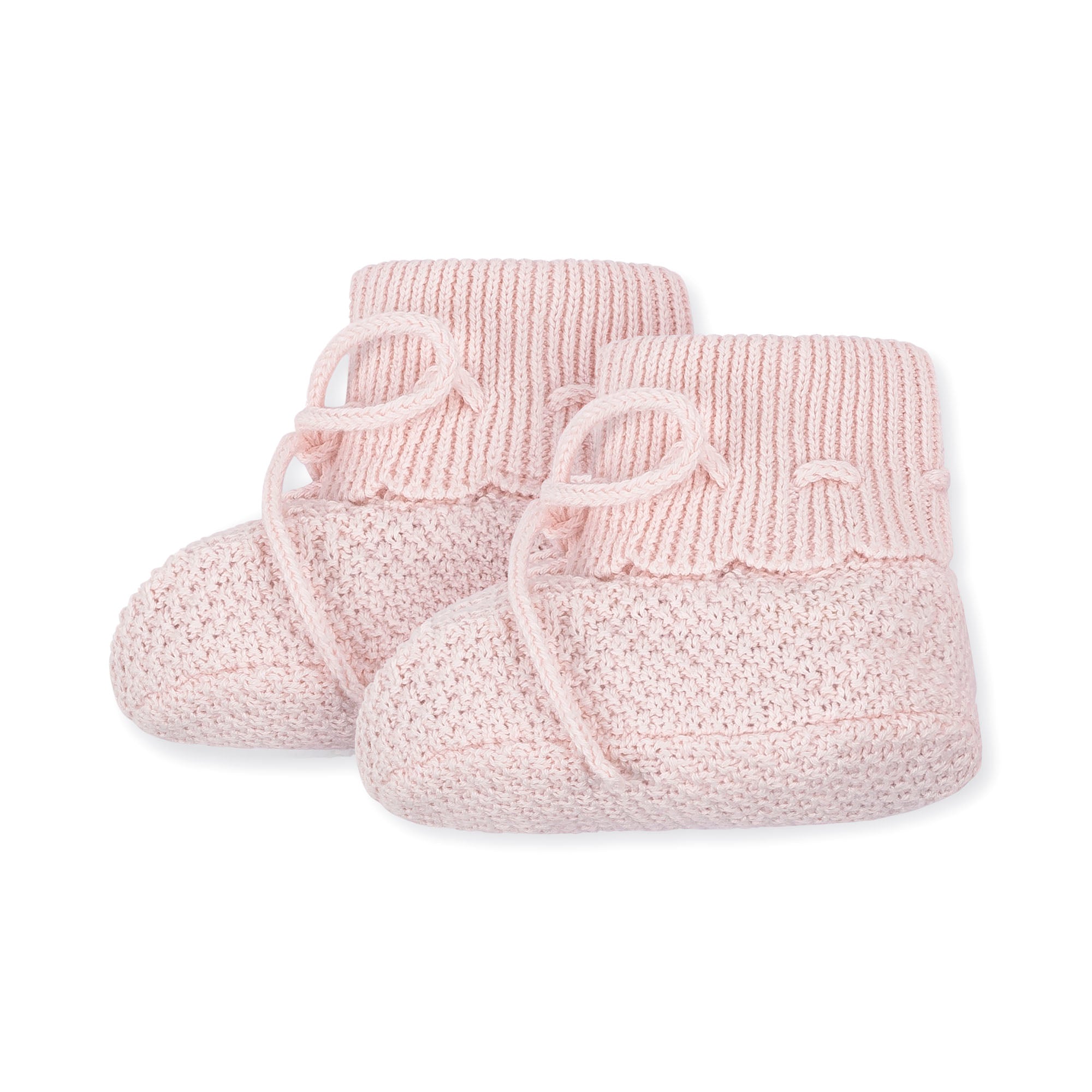 Sweater Bonnet and Bootie Set (Pale Pink)