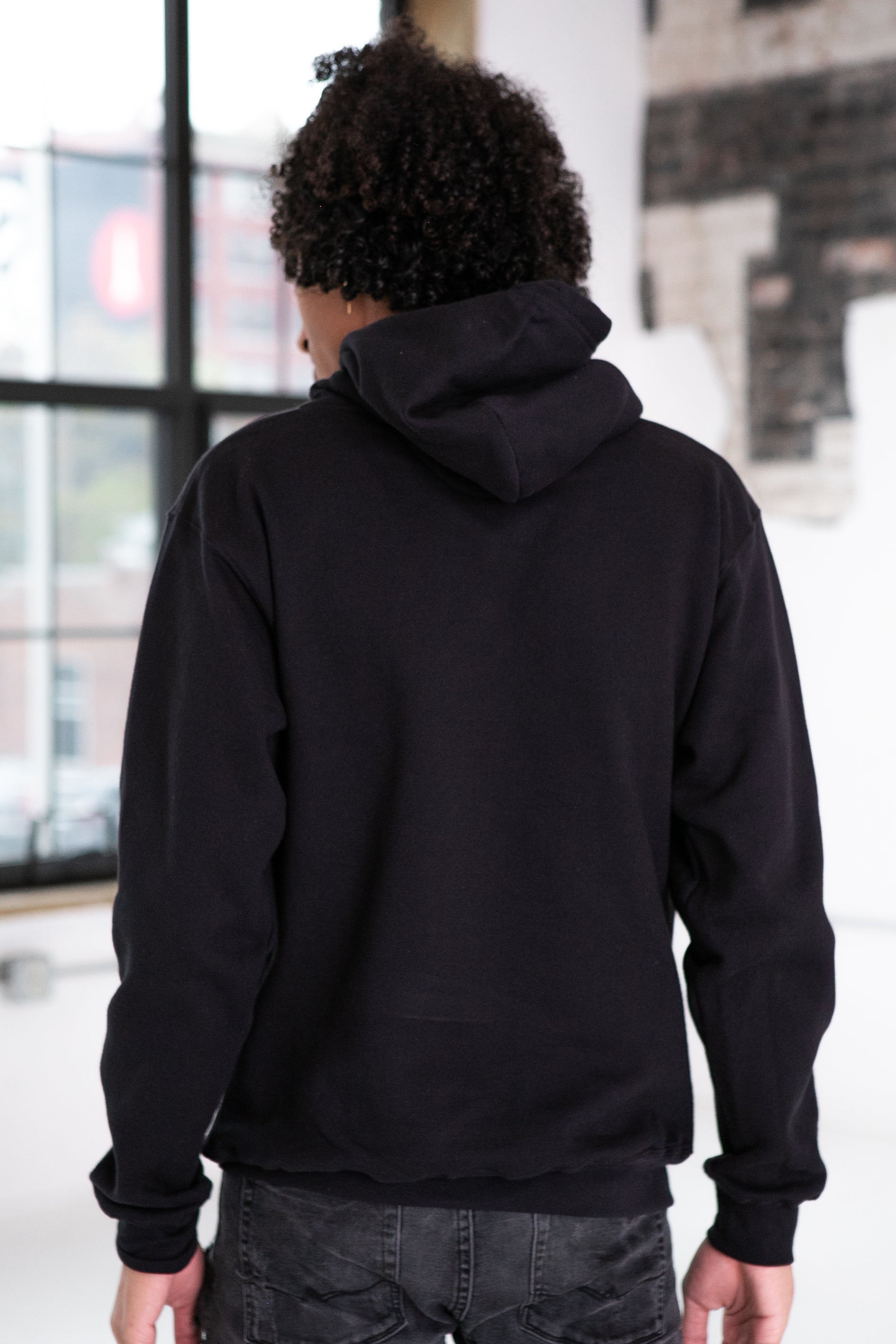 Unisex Fleece Hood (Black)