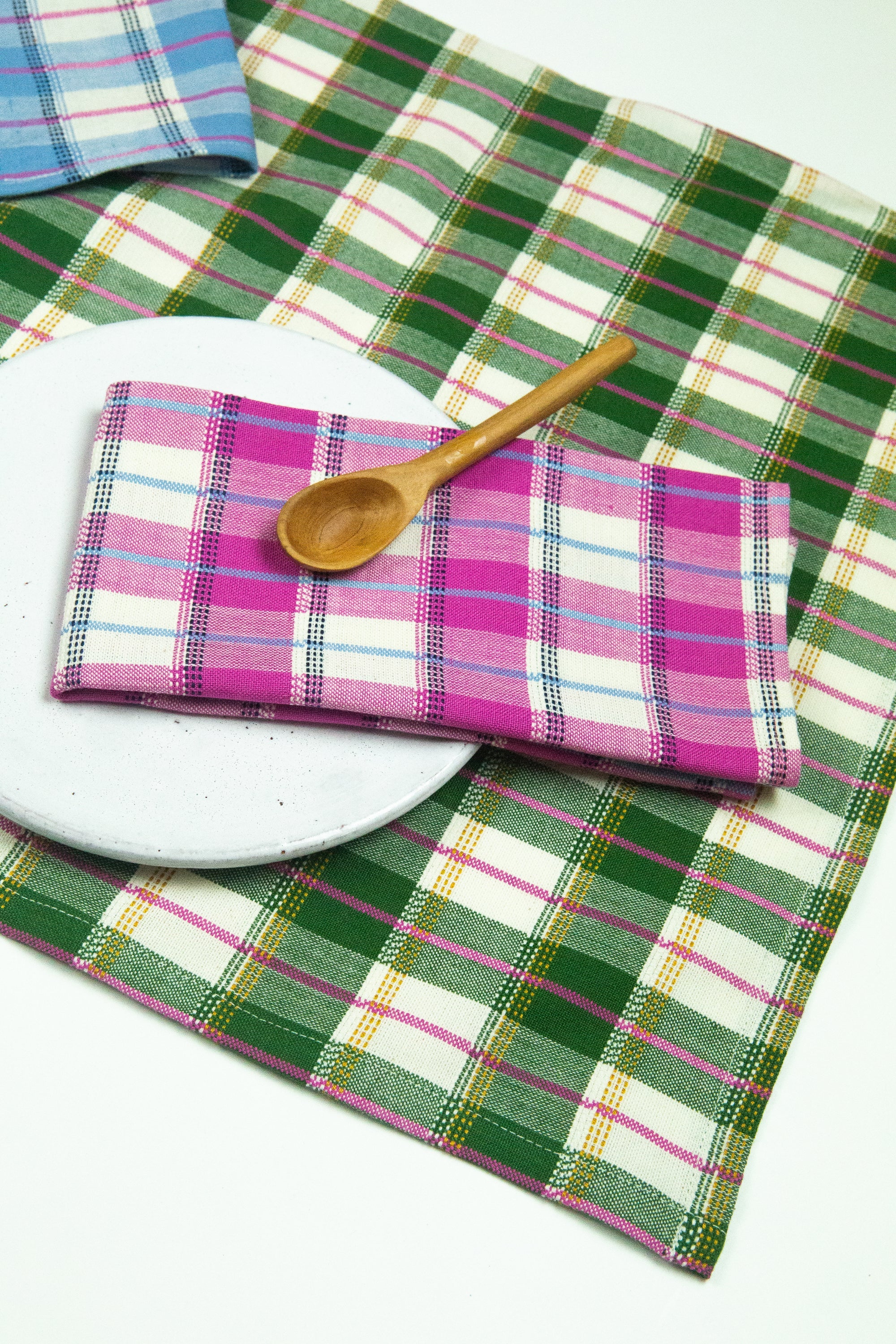 San Andres Gingham Napkins (Pink & White)