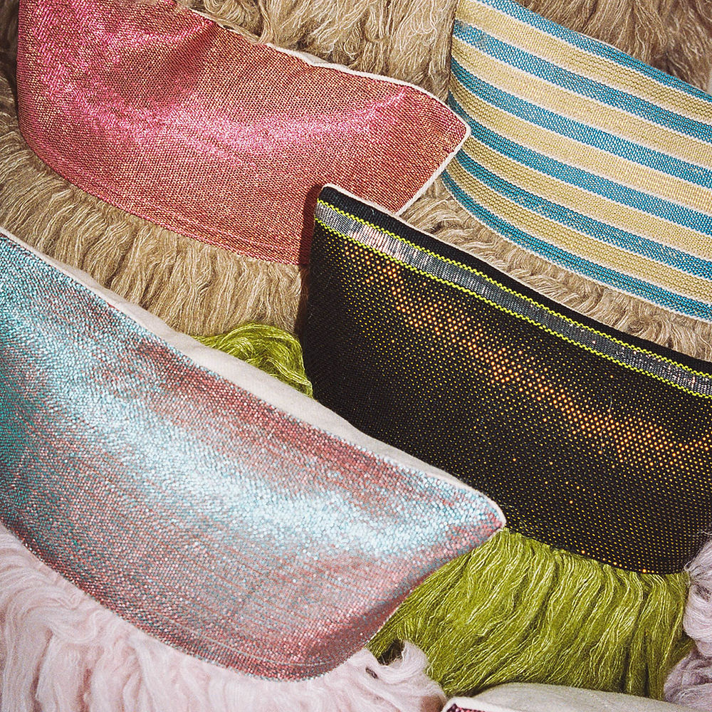 Wugo Throw Pillow (Cotton Candy/Peruvian Pink)