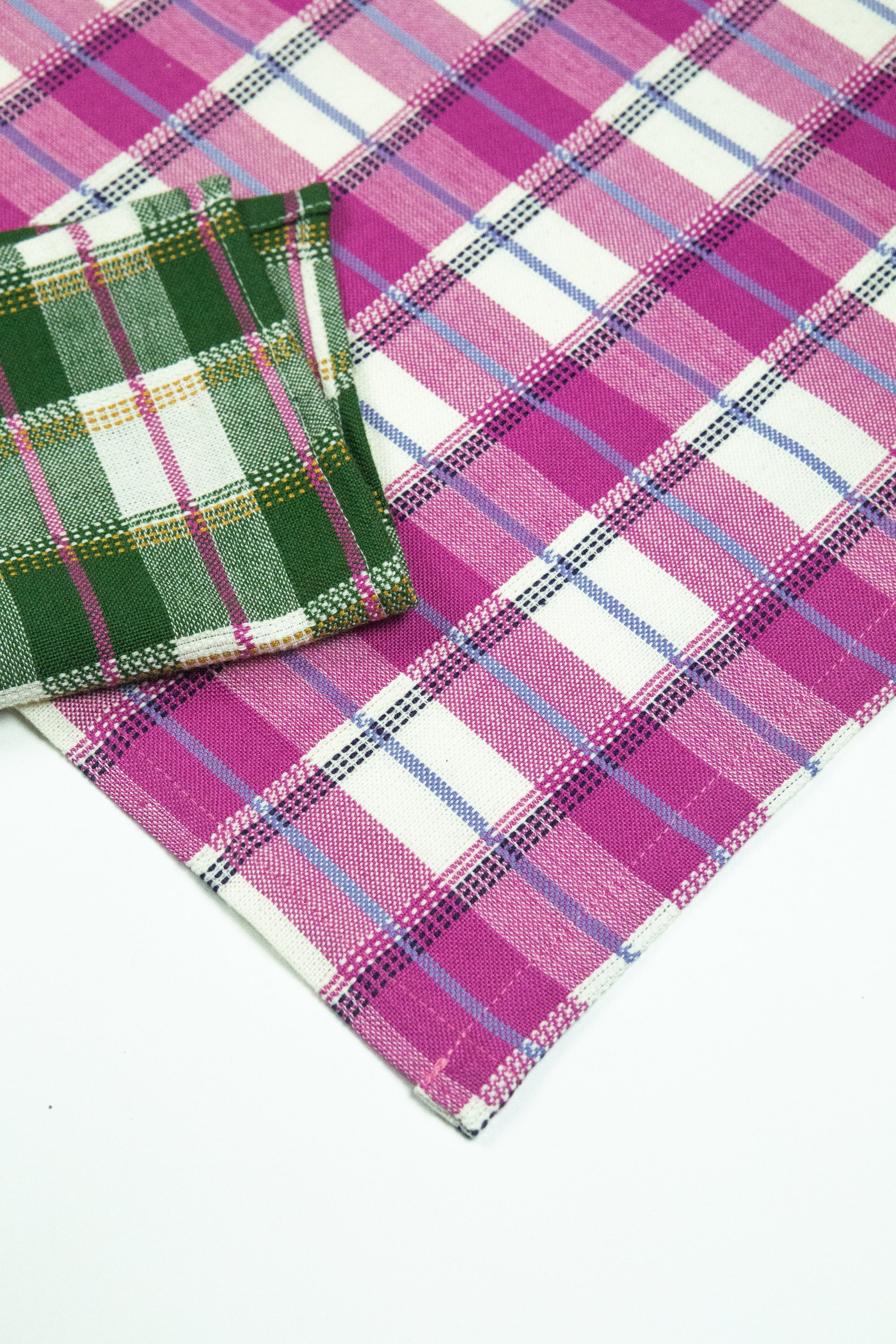 San Andres Gingham Napkins (Pink & White)