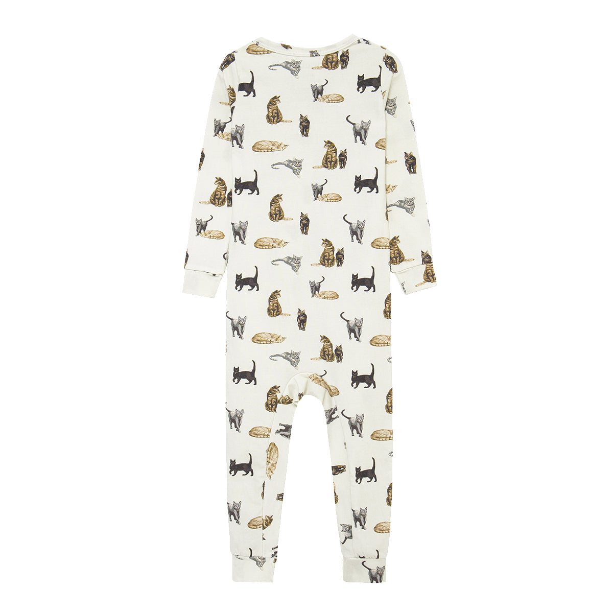 Cat Cotton Stretch Zipper Pajama