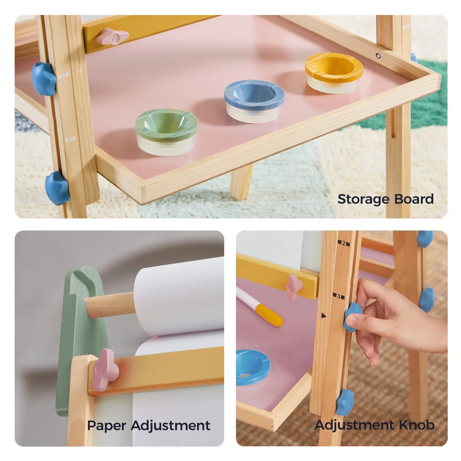 3-in-1 Art Easel for Kids