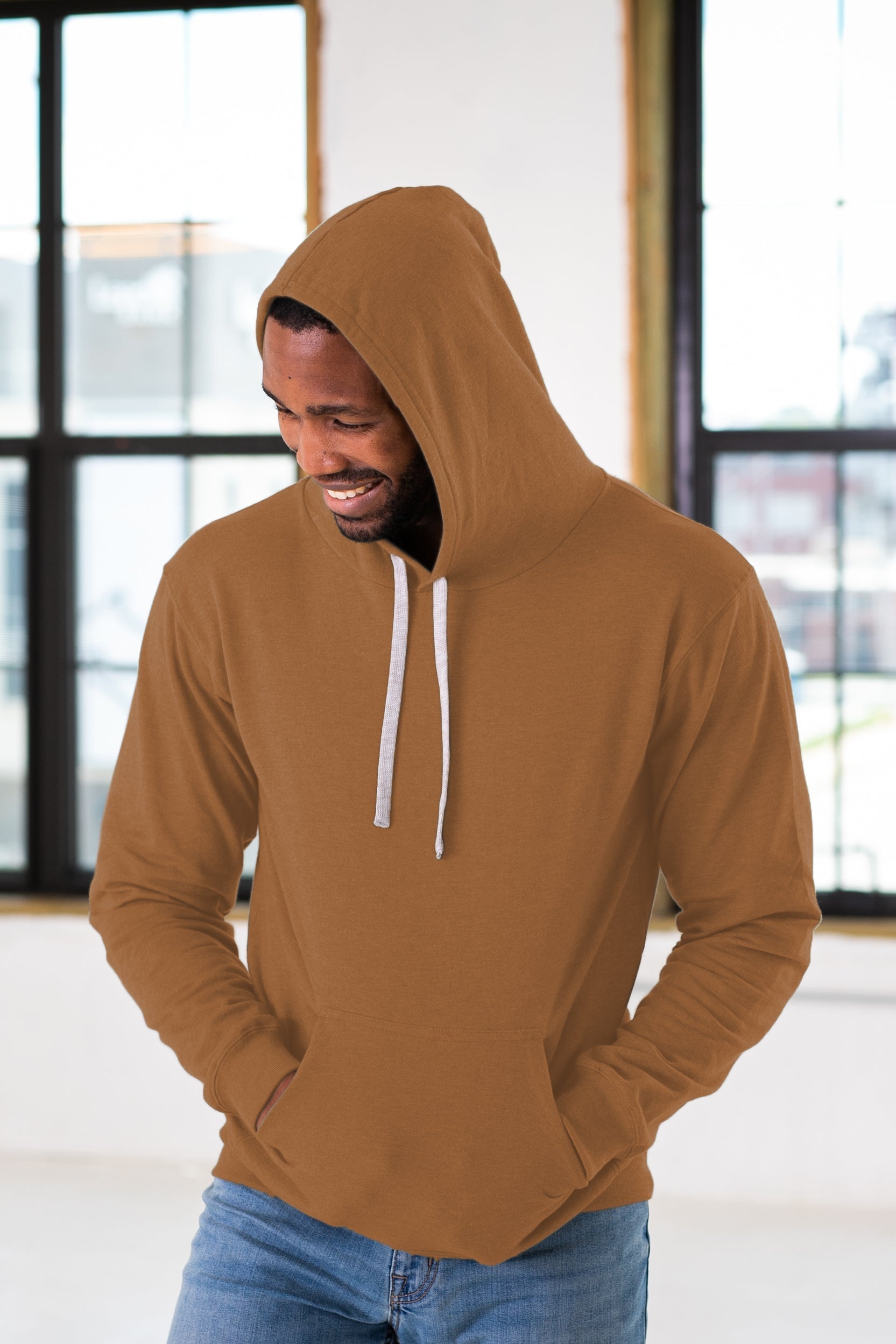 Unisex Fleece Hood (Camel)