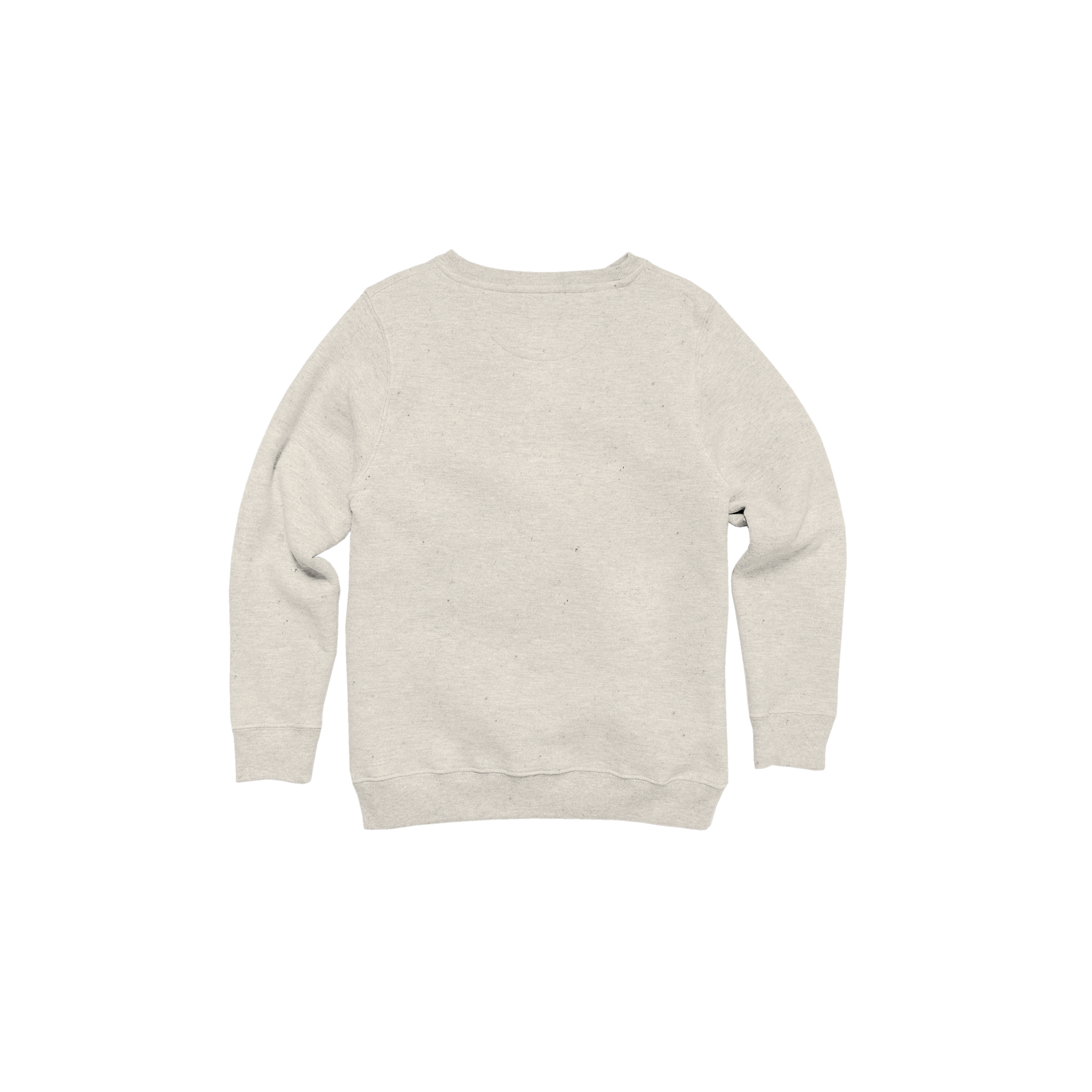 Youth Heathered Fleece Crew (Ivory)
