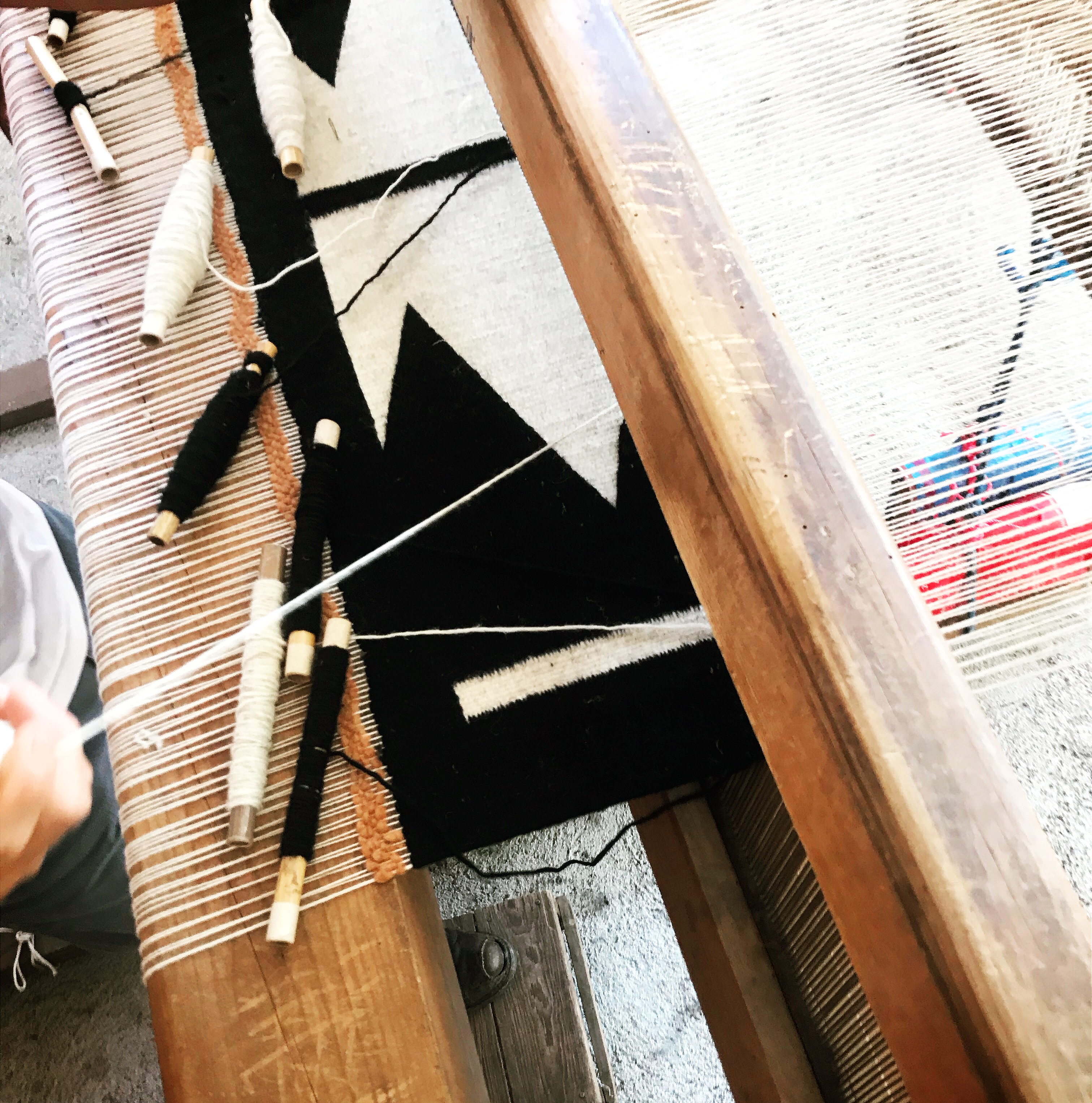 Zapotec Rug 5 (Black & Ivory)