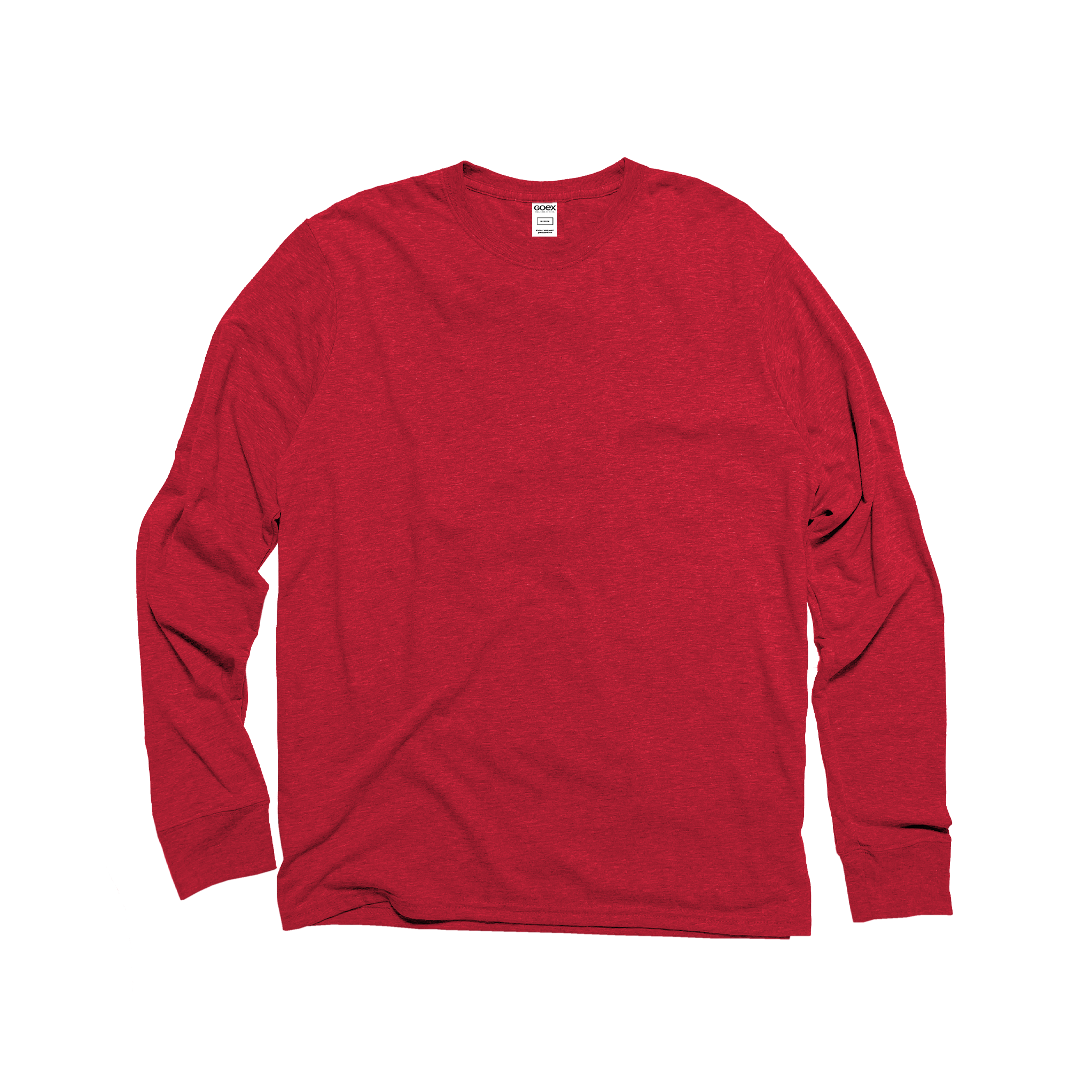 Unisex Eco-Triblend Long Sleeve Tee (Red)