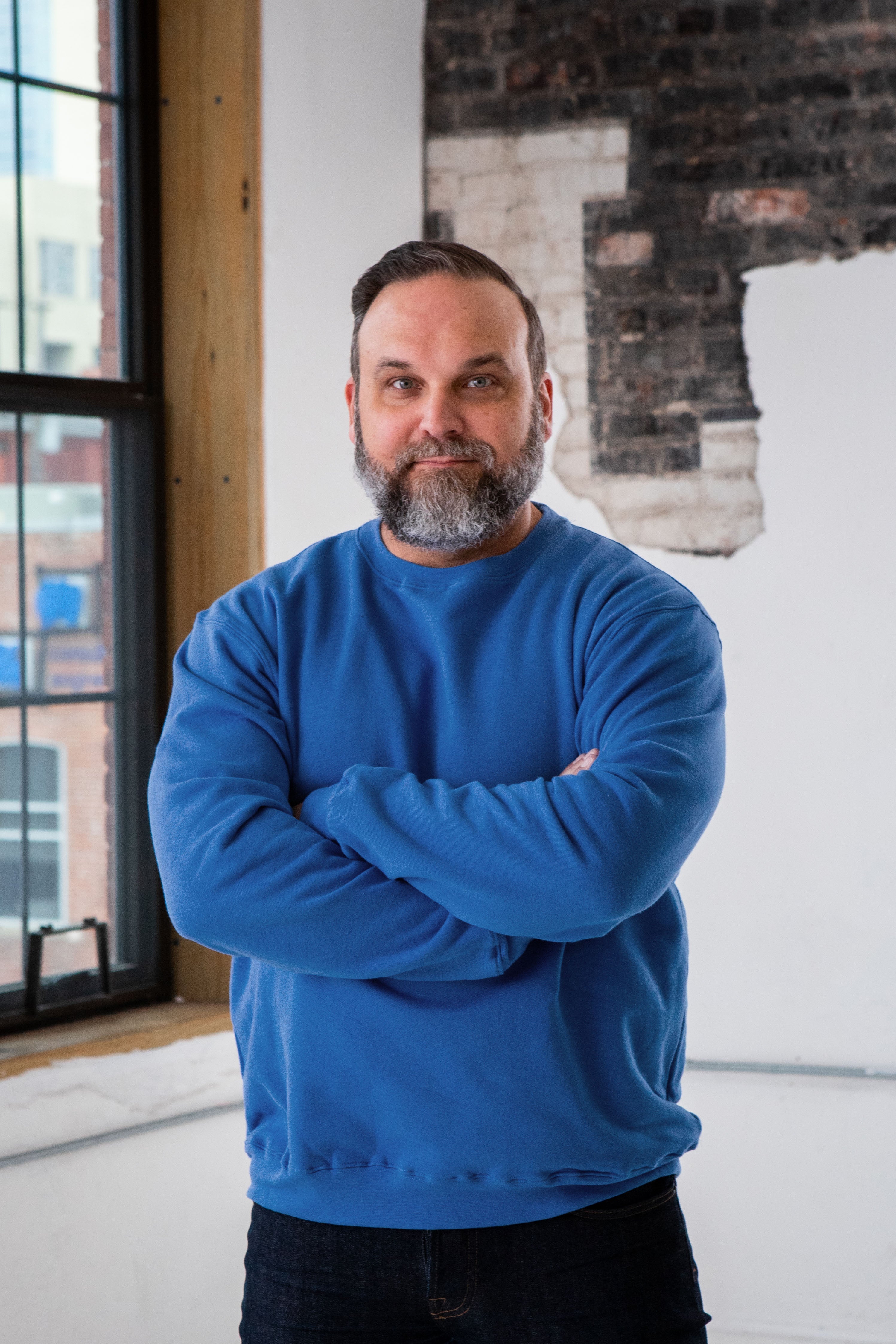 Unisex Fleece Crew (Royal)