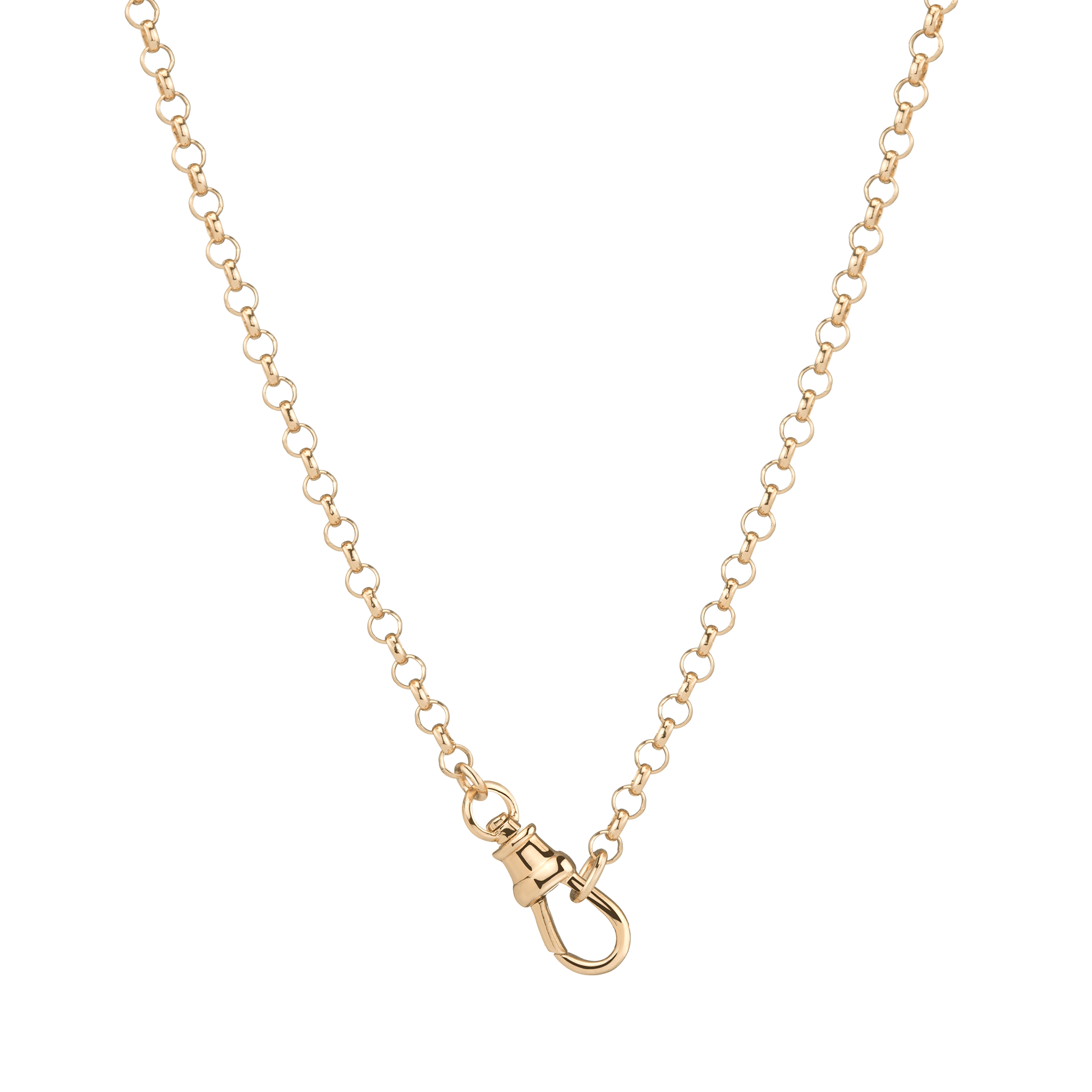 Gold Rolo Chain Necklace