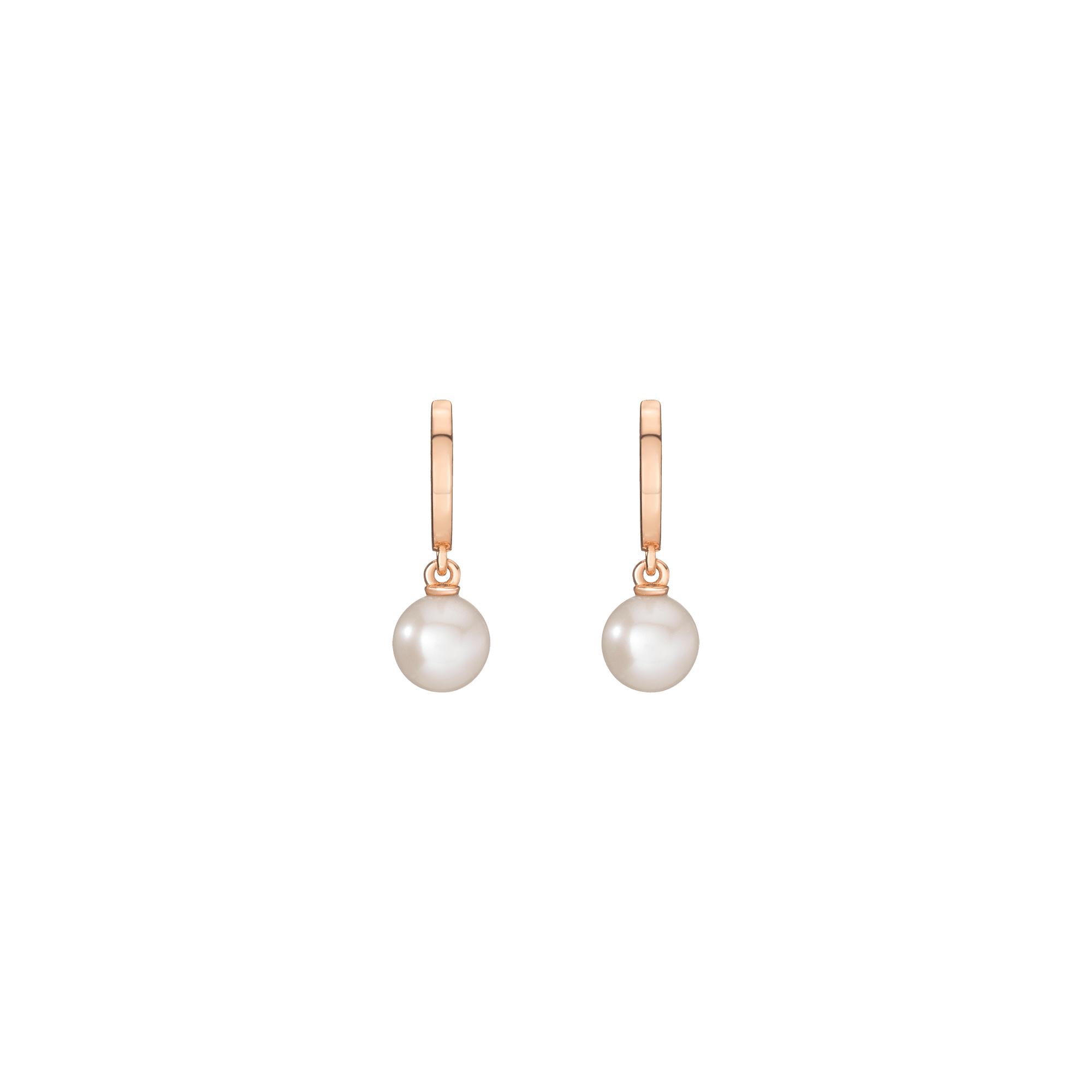 Pearl Huggie Earrings