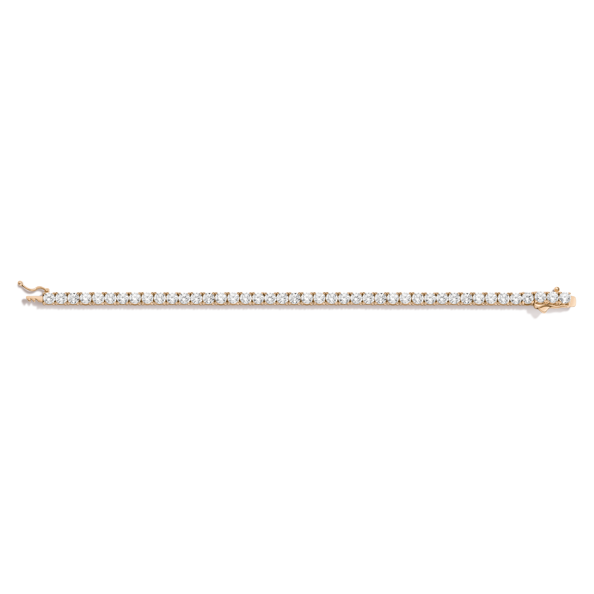 Lab Grown White Sapphire Tennis Bracelet (10ct)