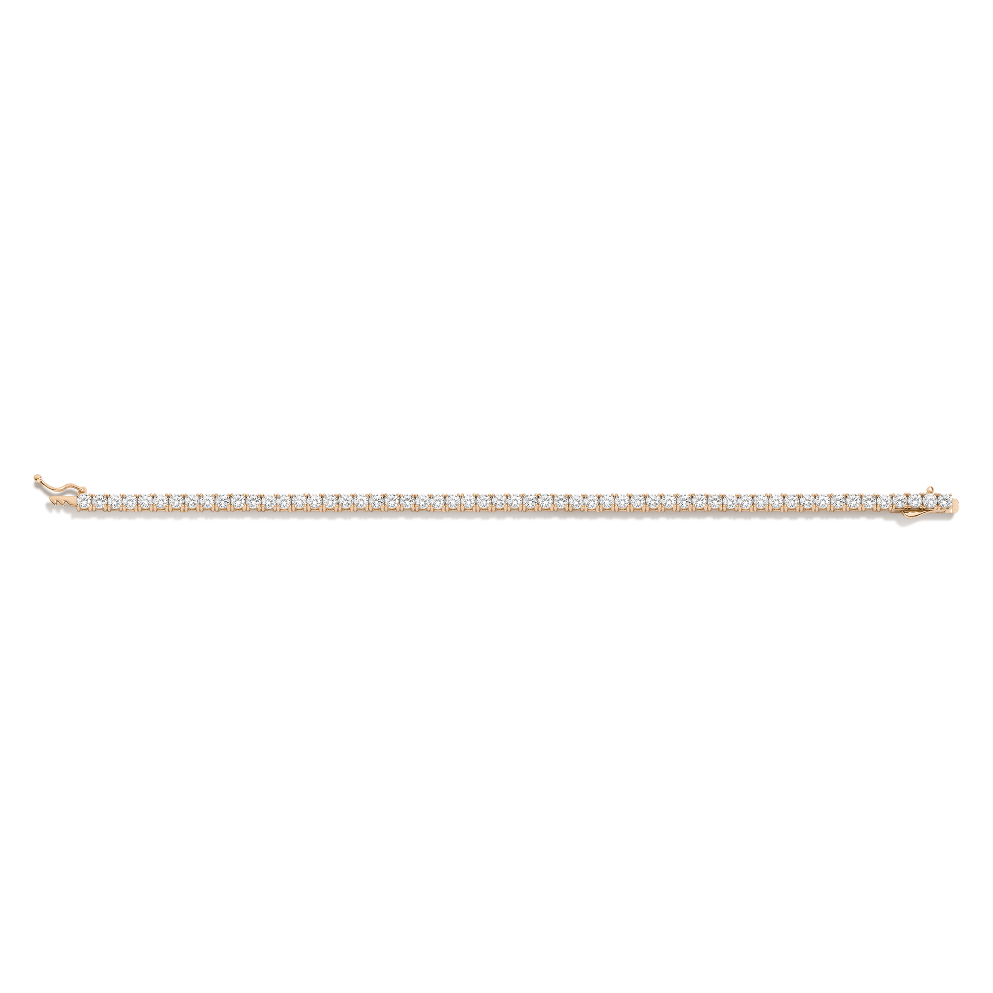 Lab Grown White Sapphire Tennis Bracelet (6ct)