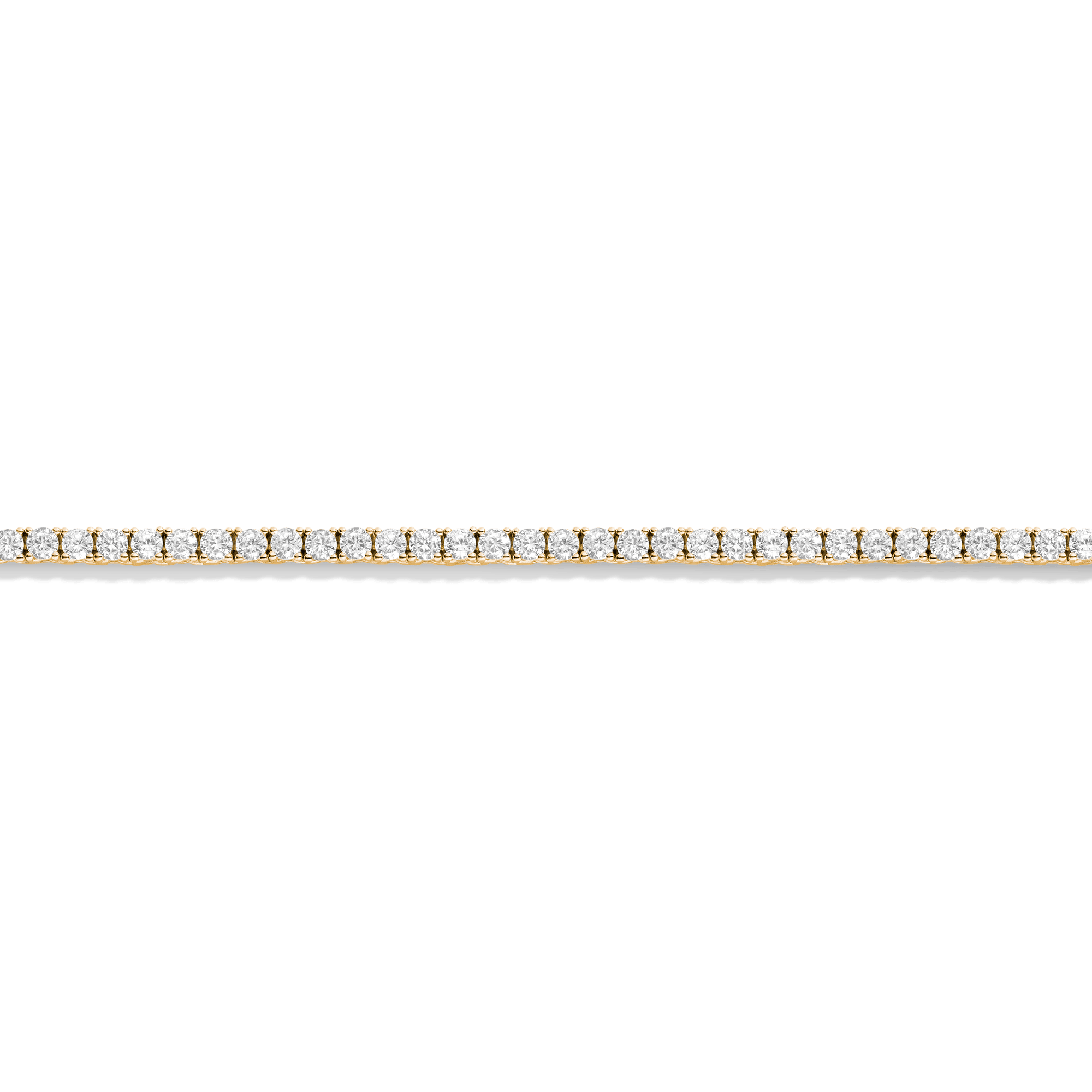 Lab Grown White Sapphire Tennis Necklace